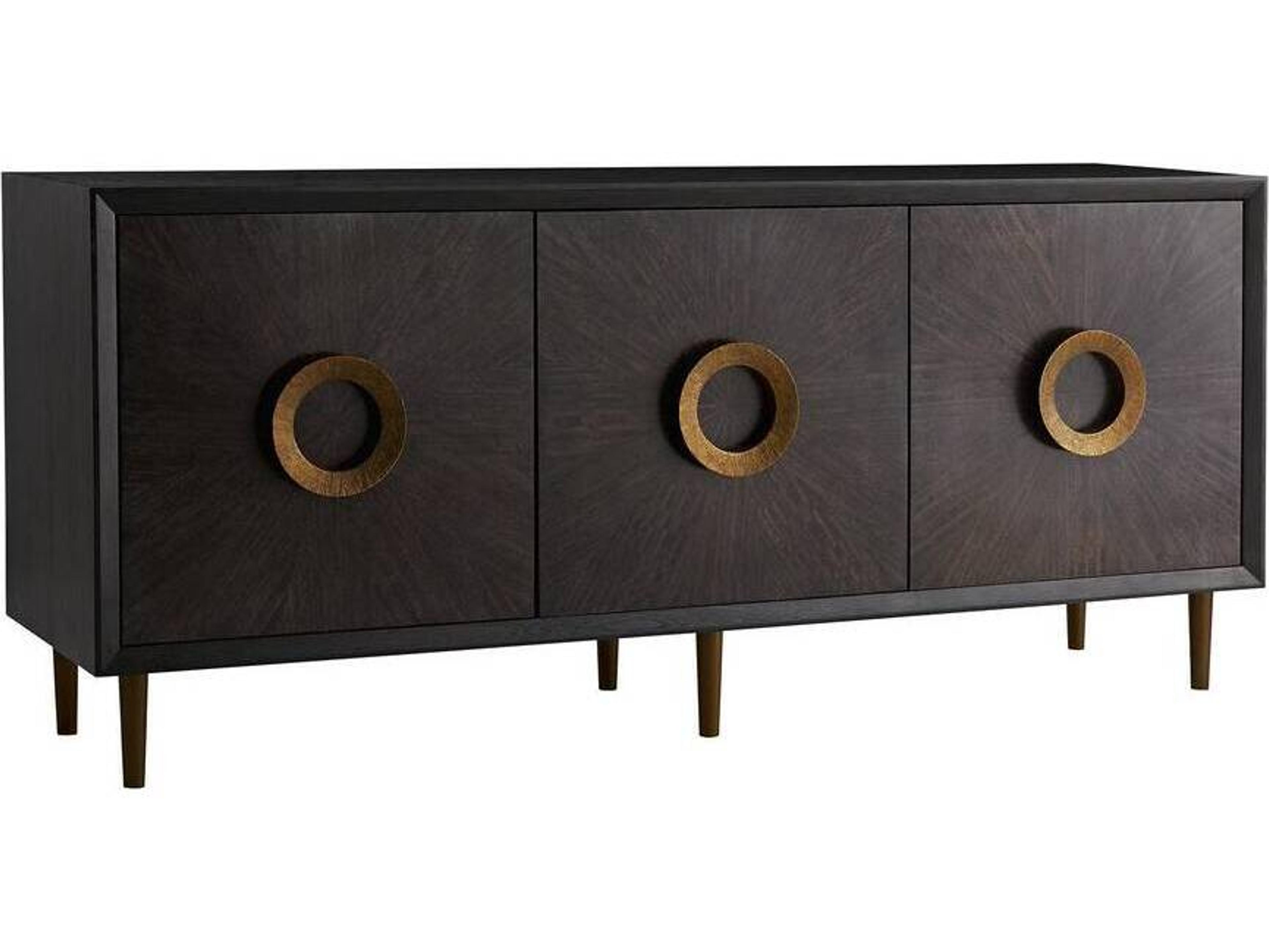 Arteriors Home 78" Oak Wood Sable Brindle Normandy Sideboard