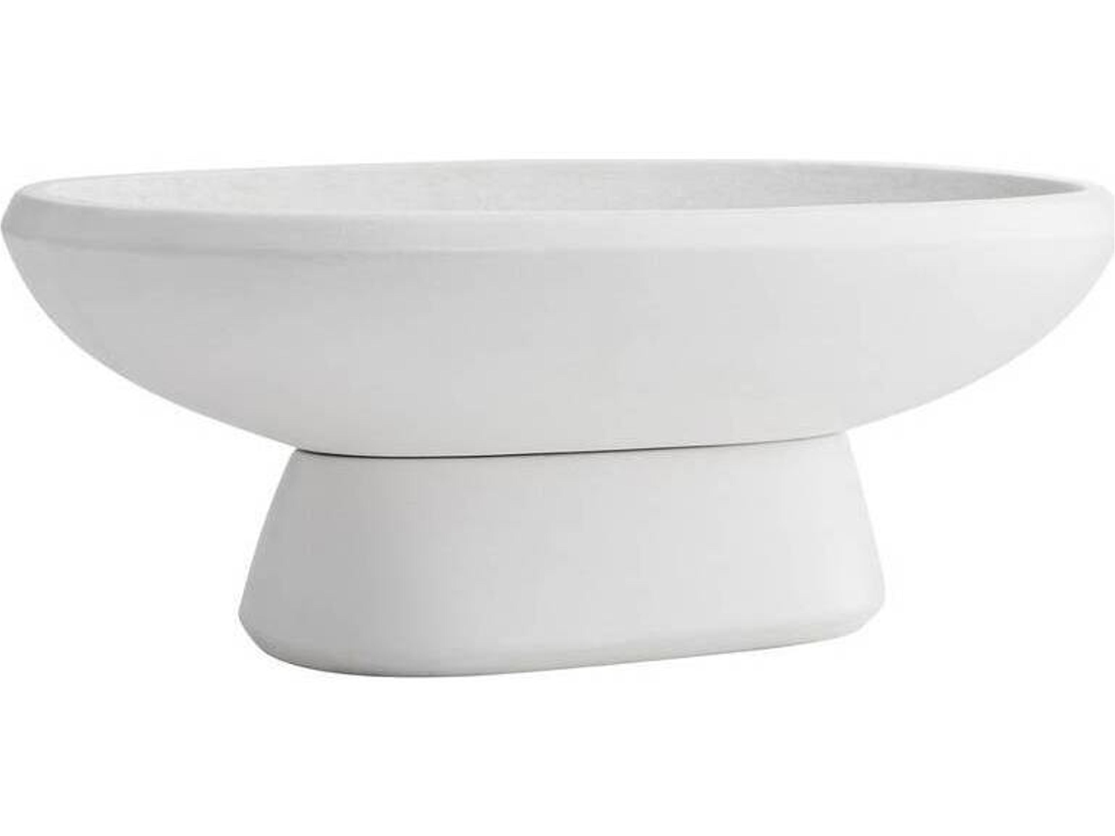 Chelsea Centerpiece Modern White Concrete