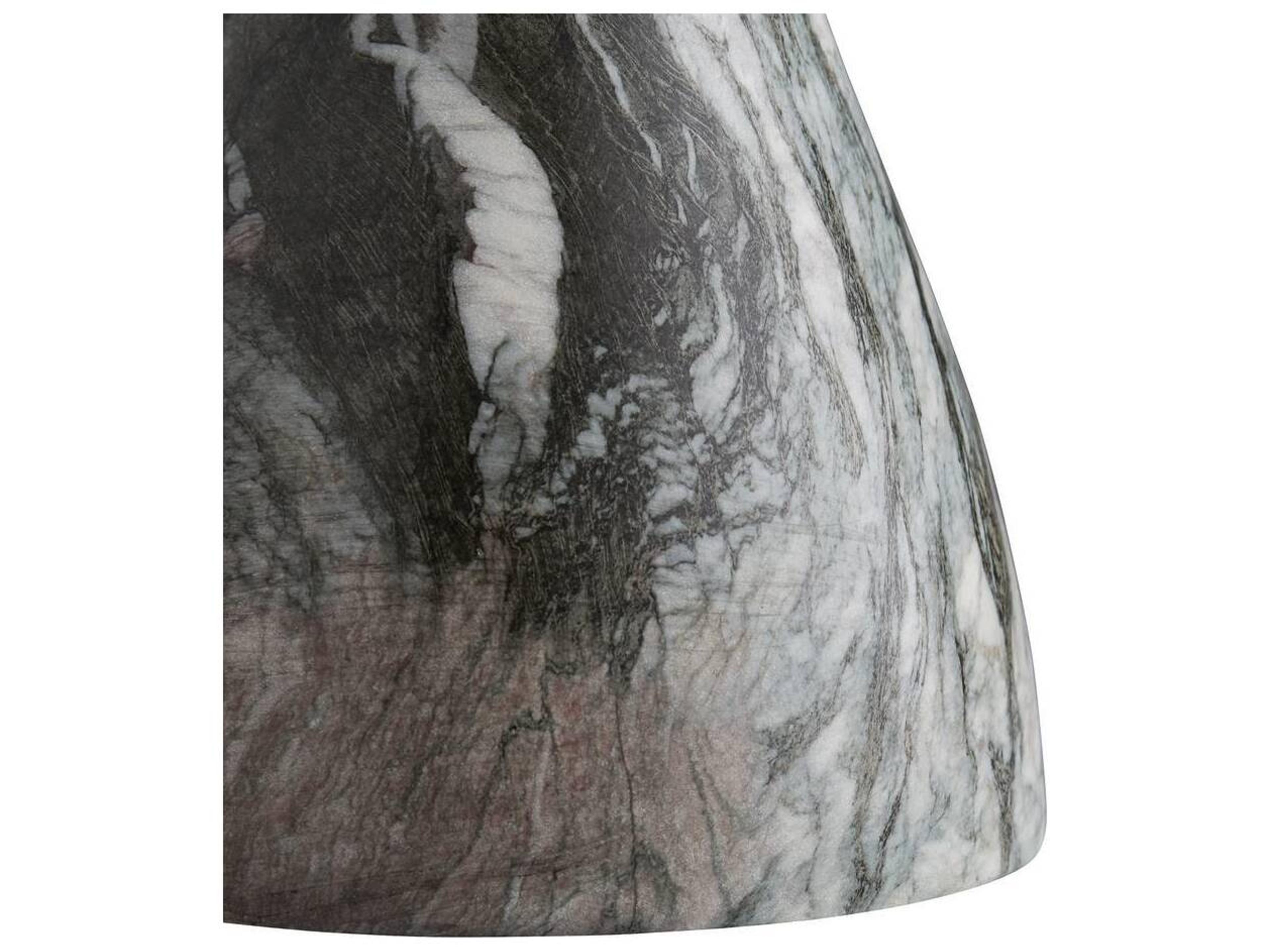 Arteriors Home Serafina Round Verde Faux Marble End Table