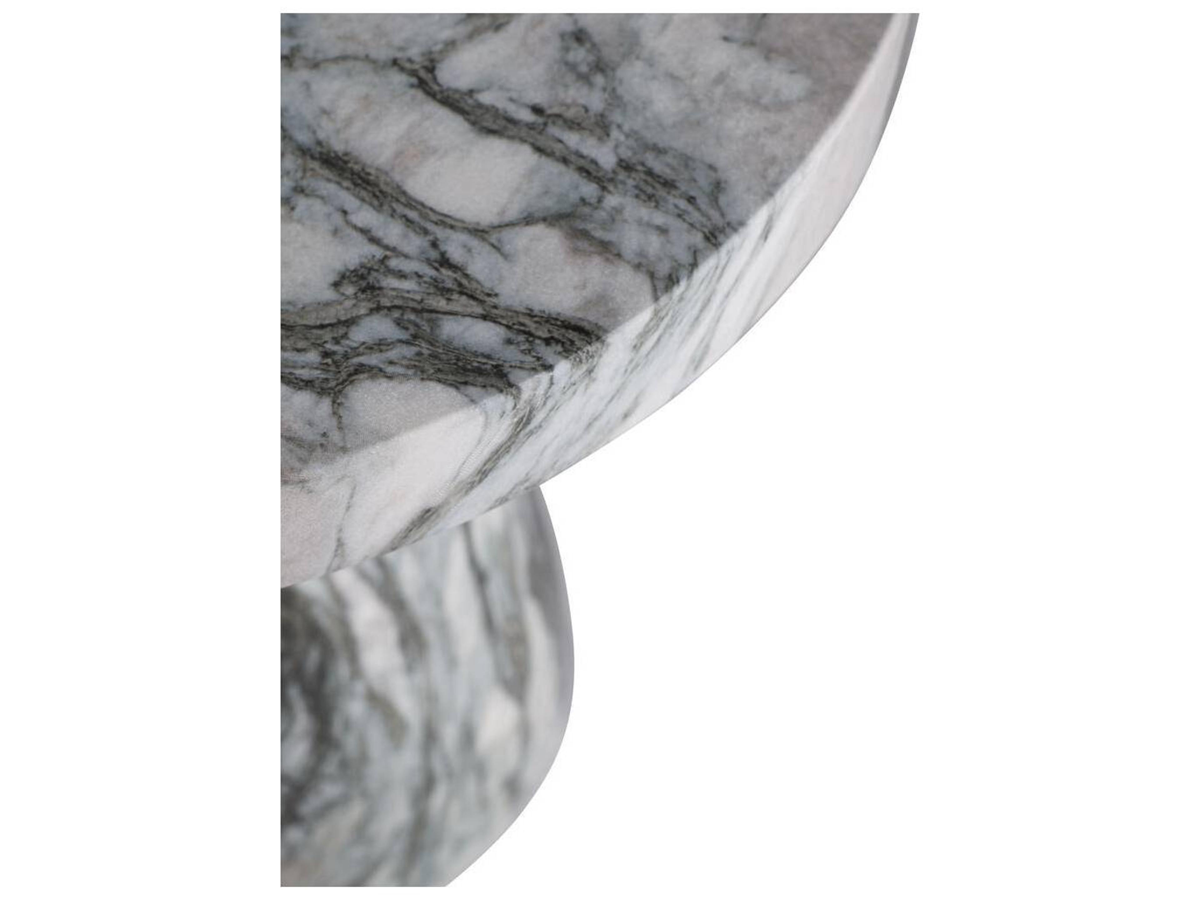 Arteriors Home Serafina Round Verde Faux Marble End Table