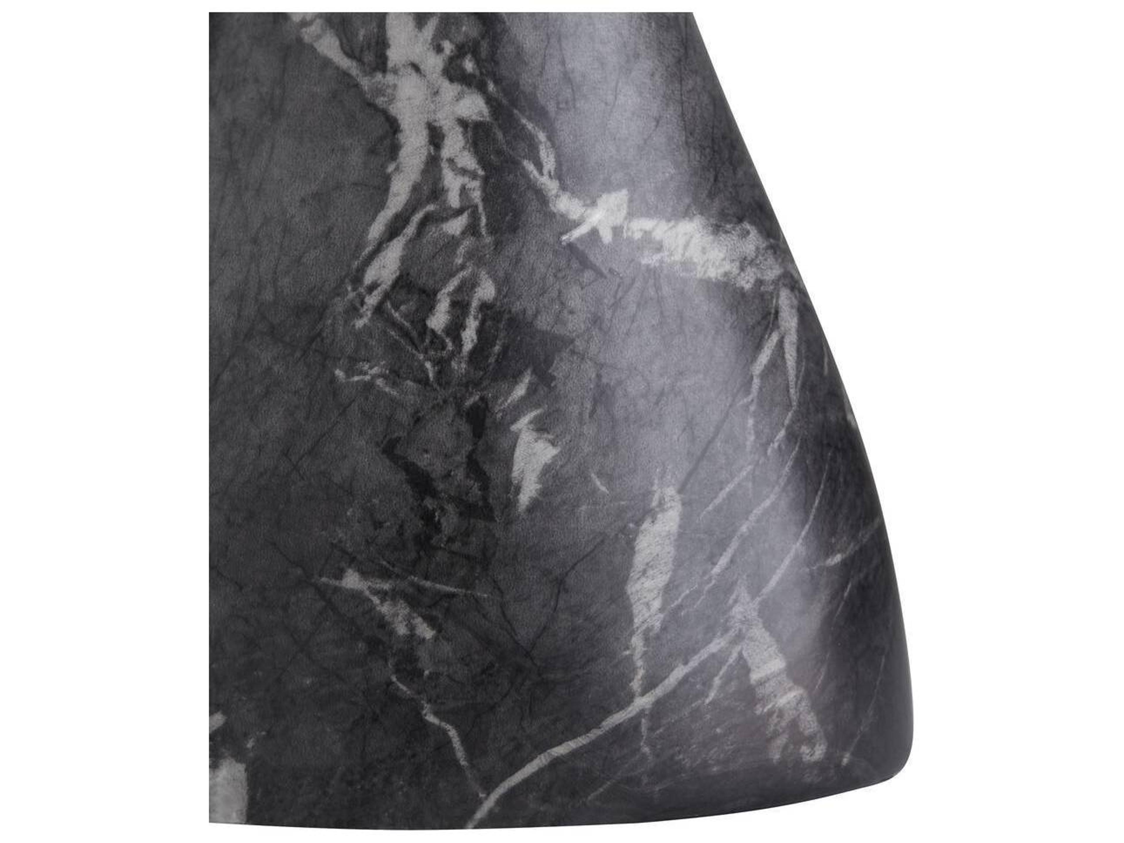 Arteriors Home Serafina Round Black Faux Marble End Table