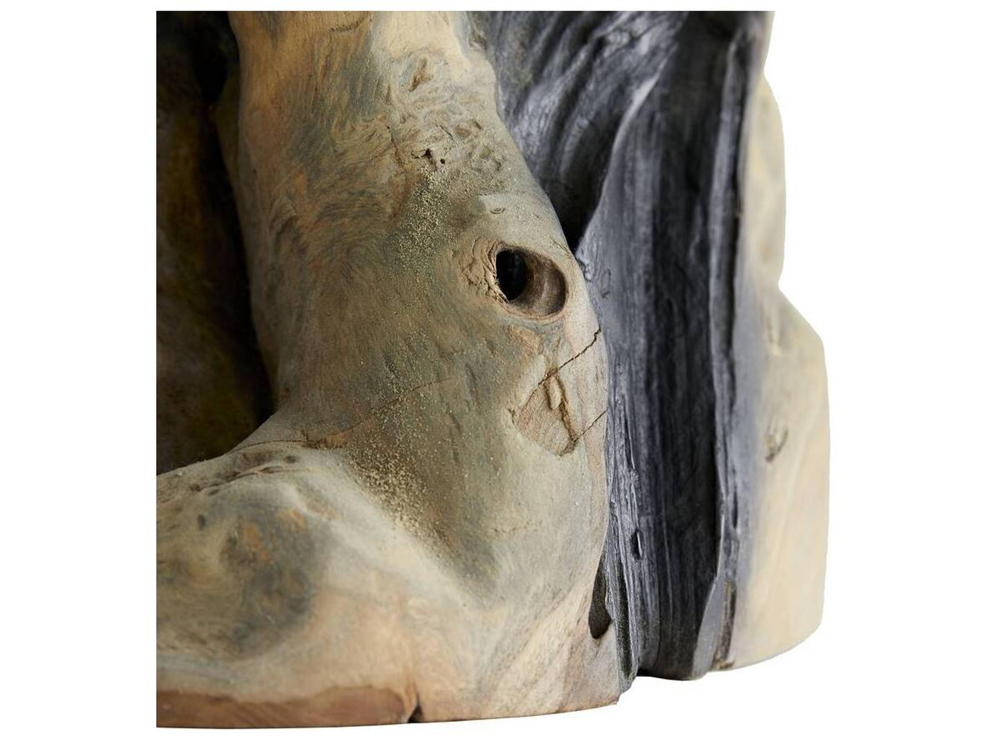 Arteriors Home Round Wood Natural Fricke End Table