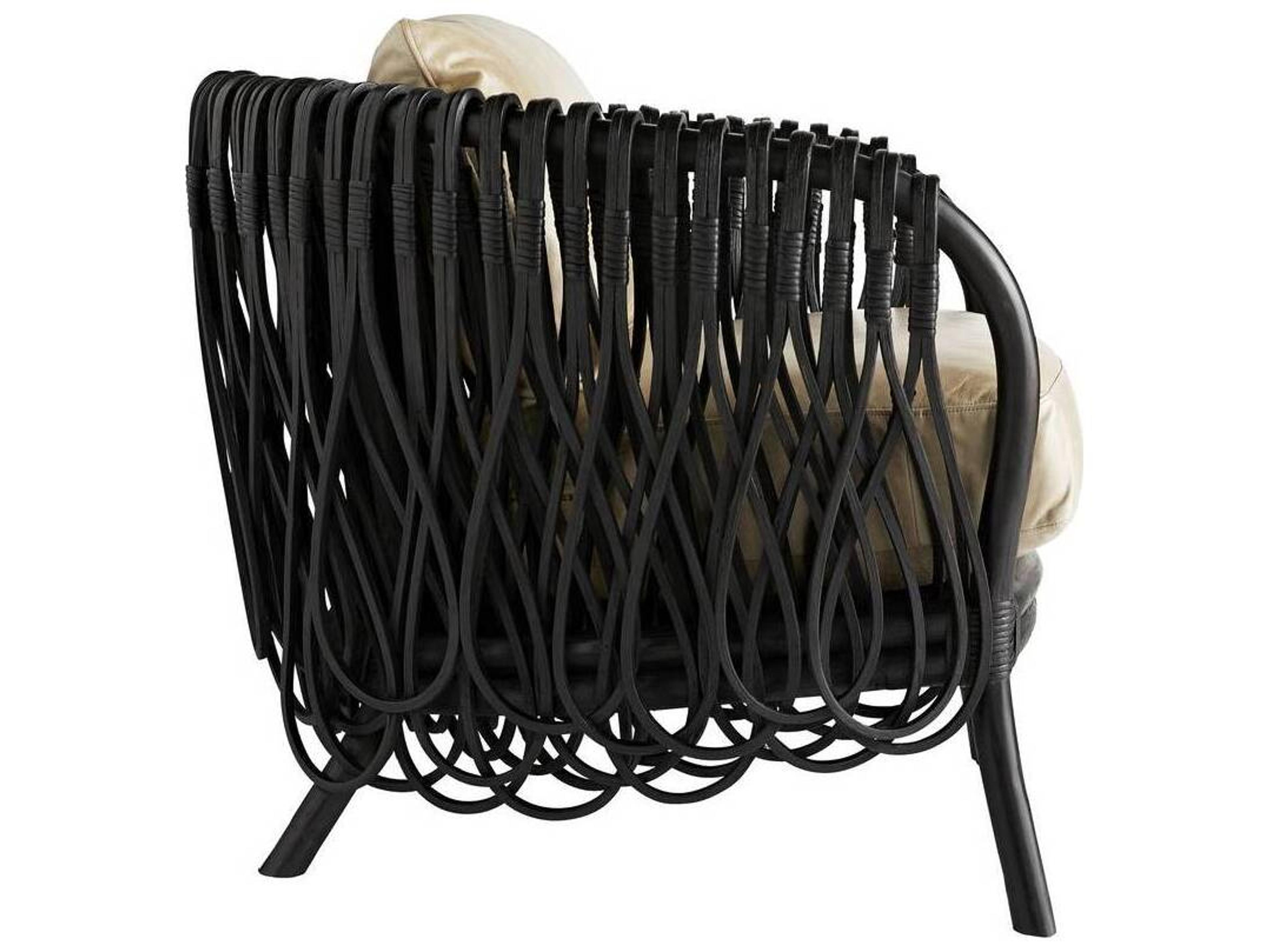 Strata Lounge Chair Natural Rattan Accent