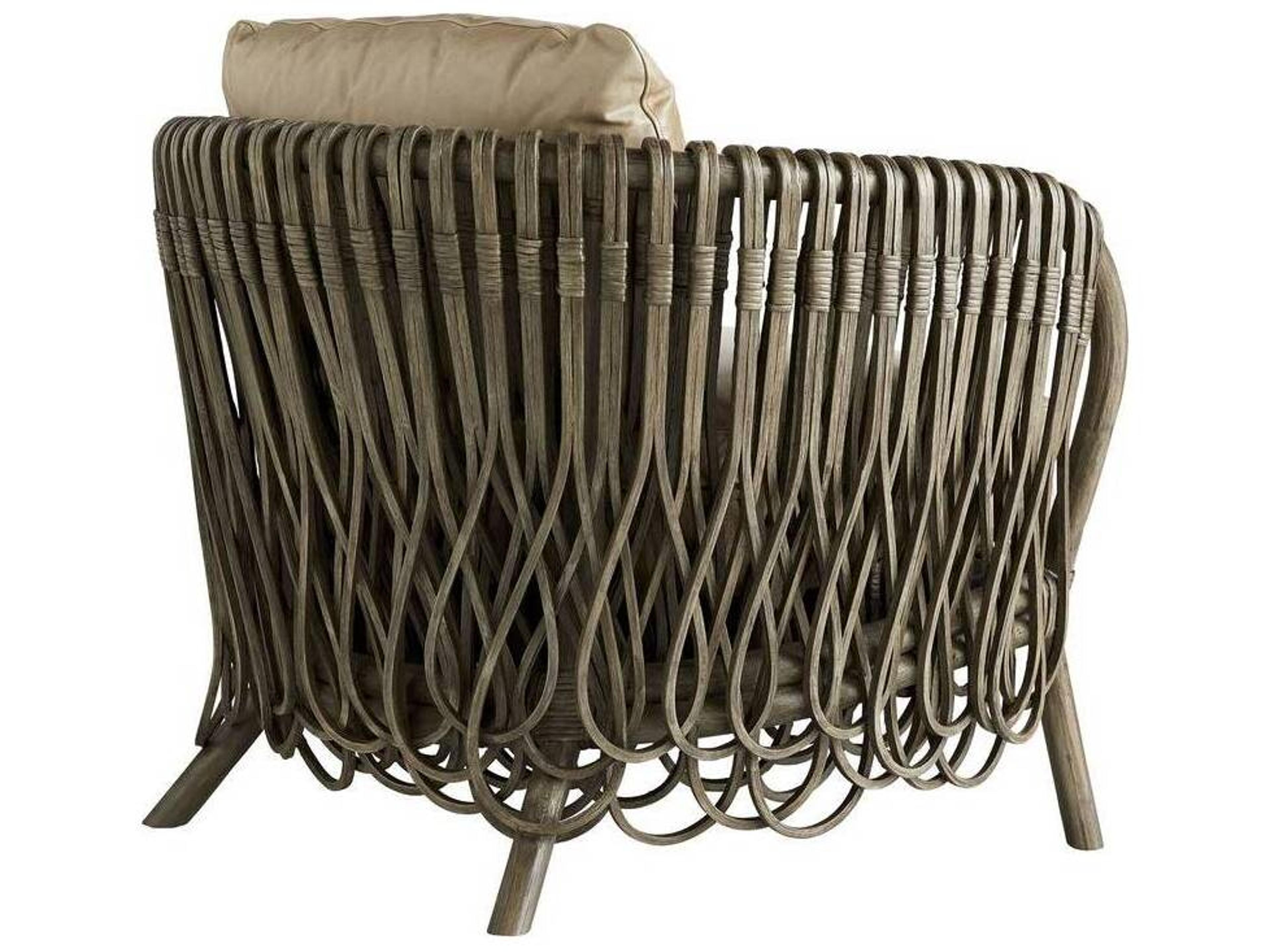 Arteriors Home Strata Beige Leather Accent Chair