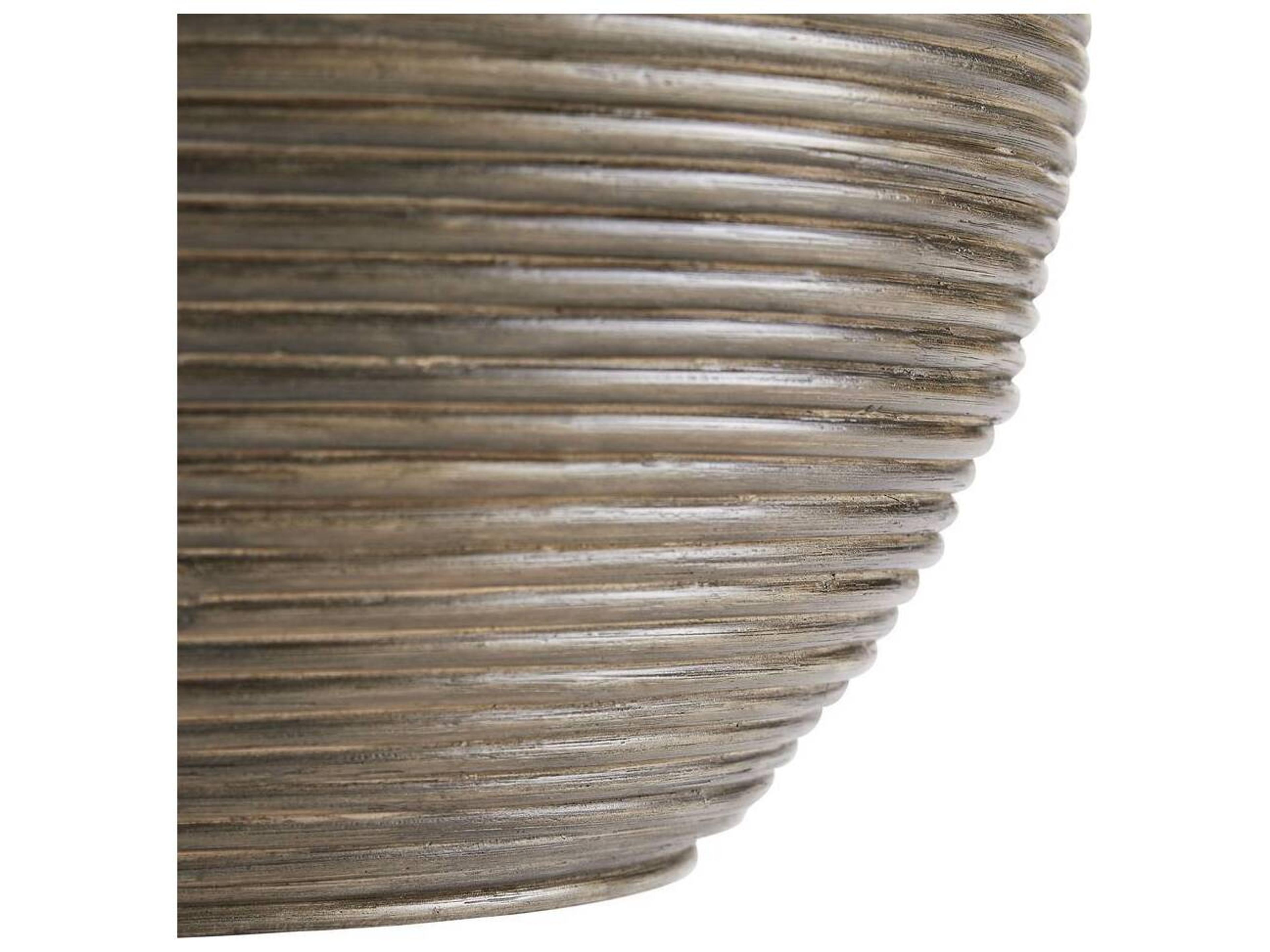 Arteriors Home Round Rattan Tobacco Wash End Table