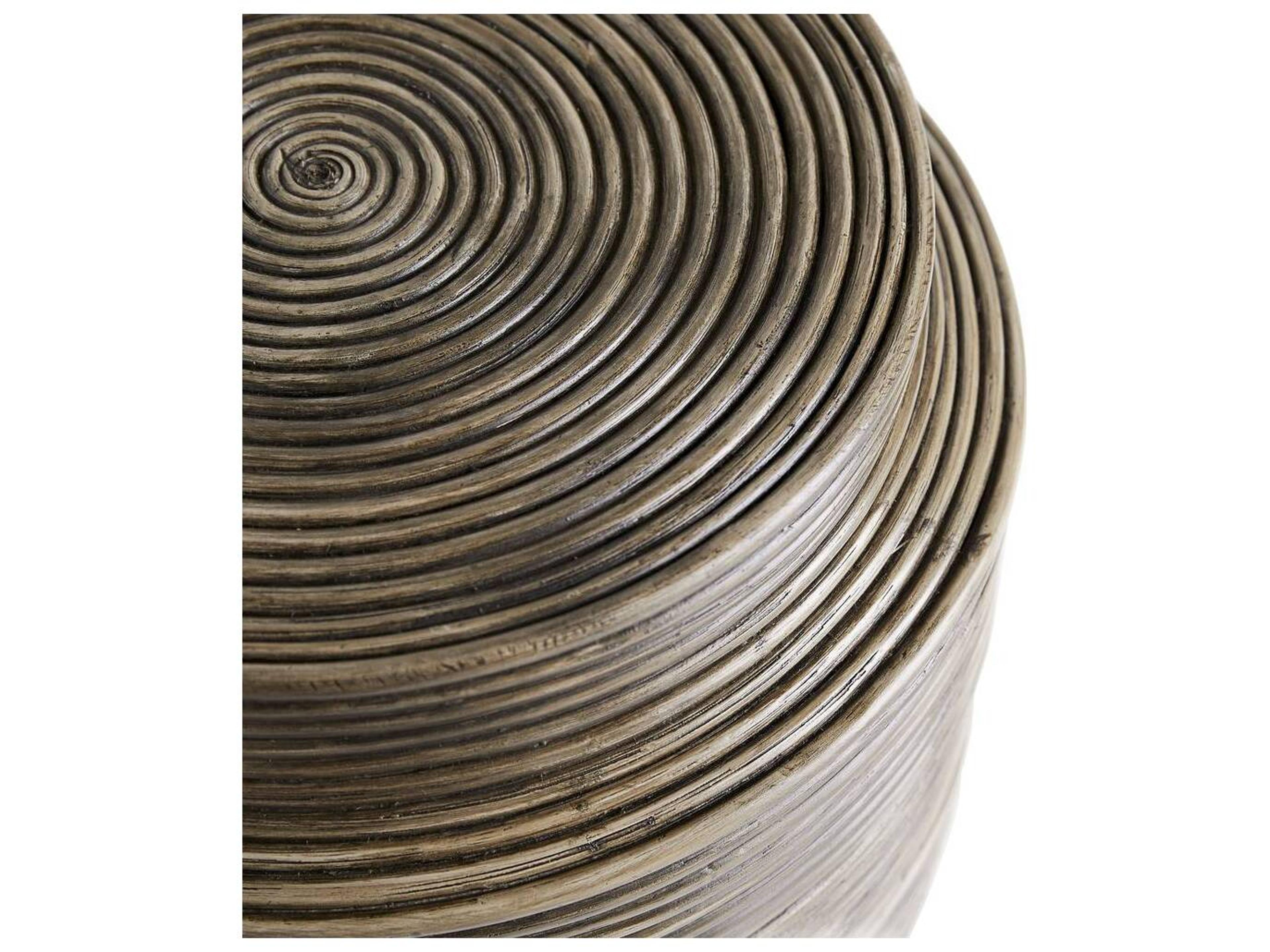 Arteriors Home Round Rattan Tobacco Wash End Table