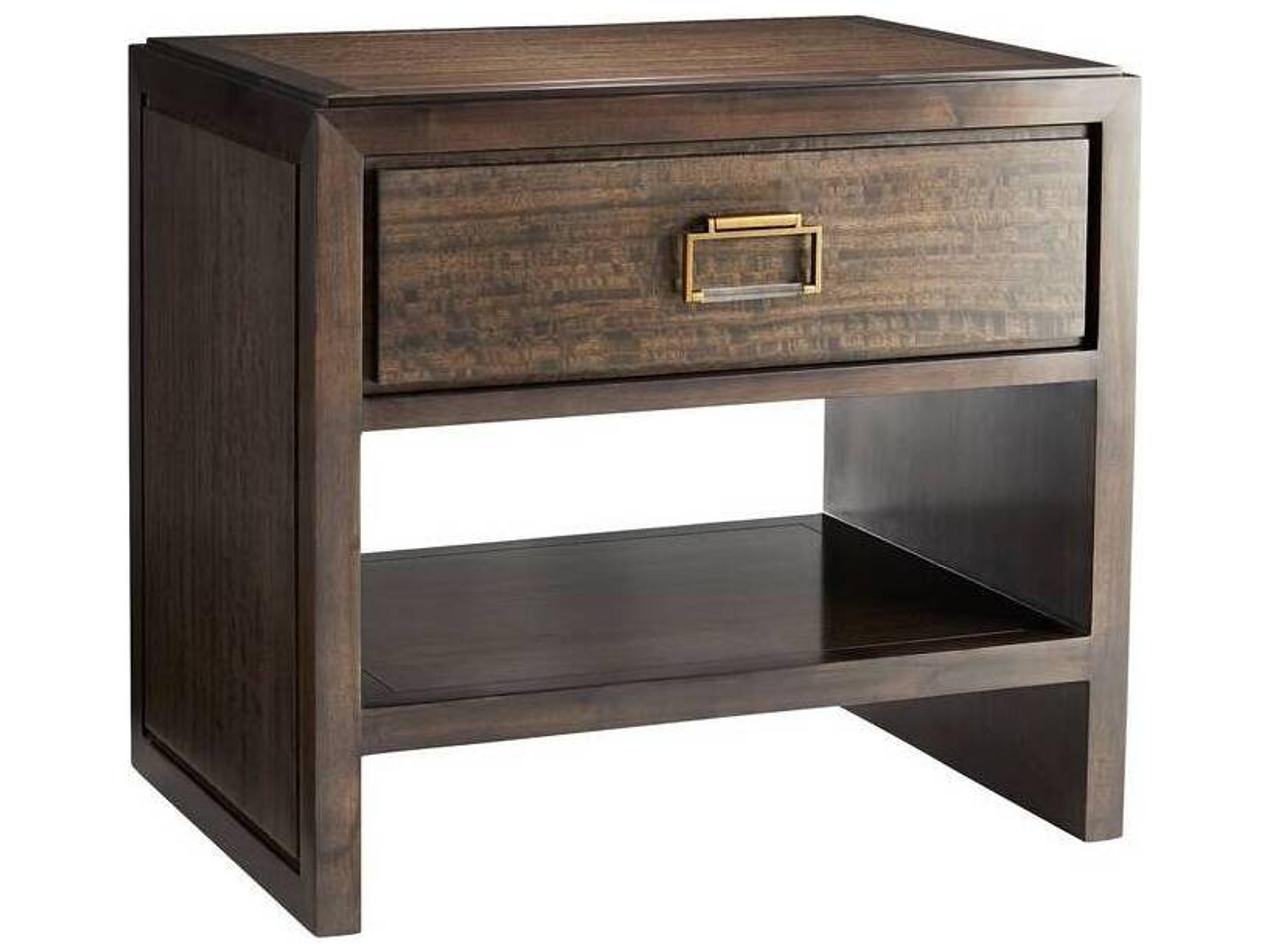 Arteriors Home 1-Drawer Brown Ethan Nightstand