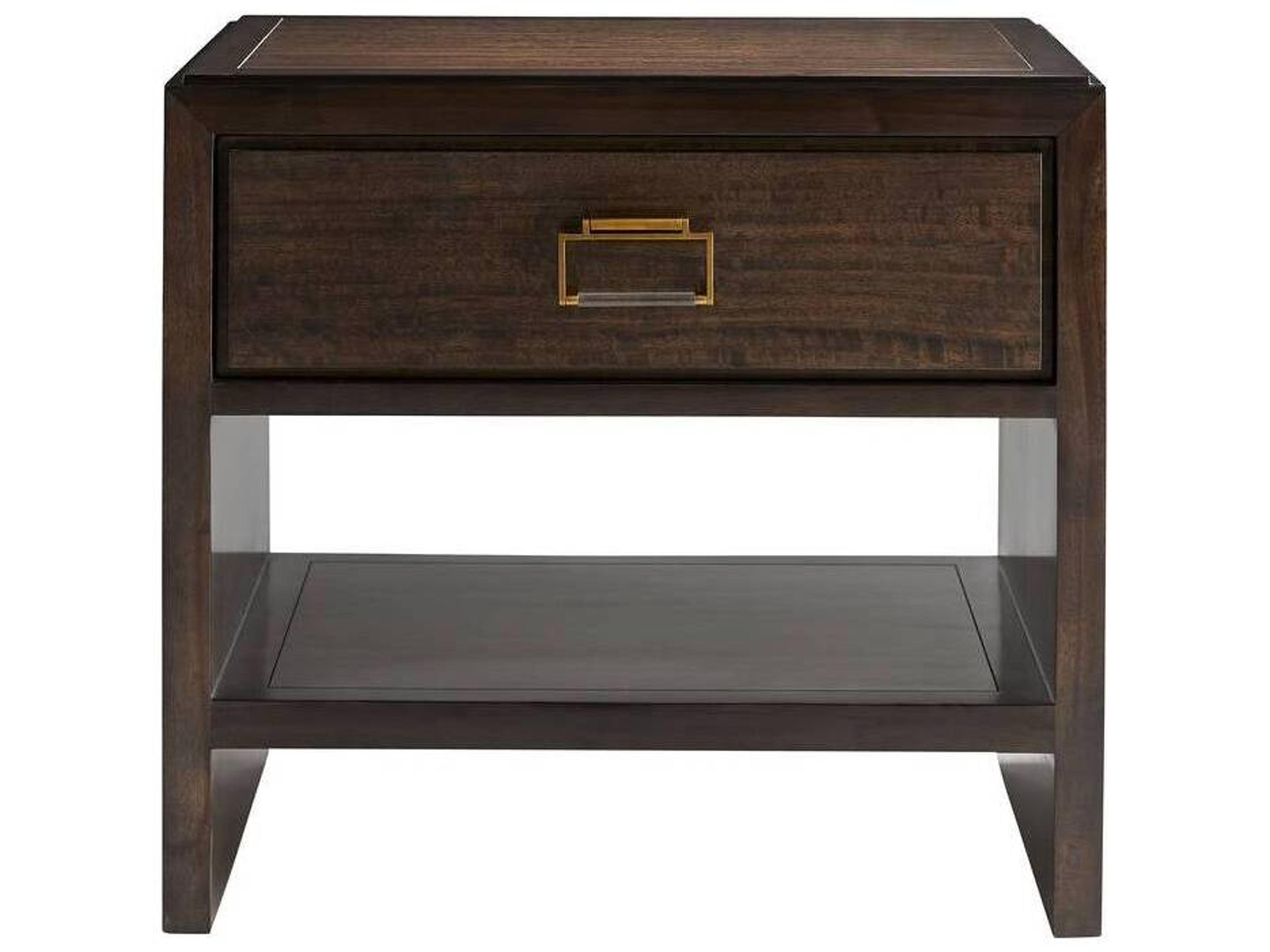 Arteriors Home 1-Drawer Brown Ethan Nightstand