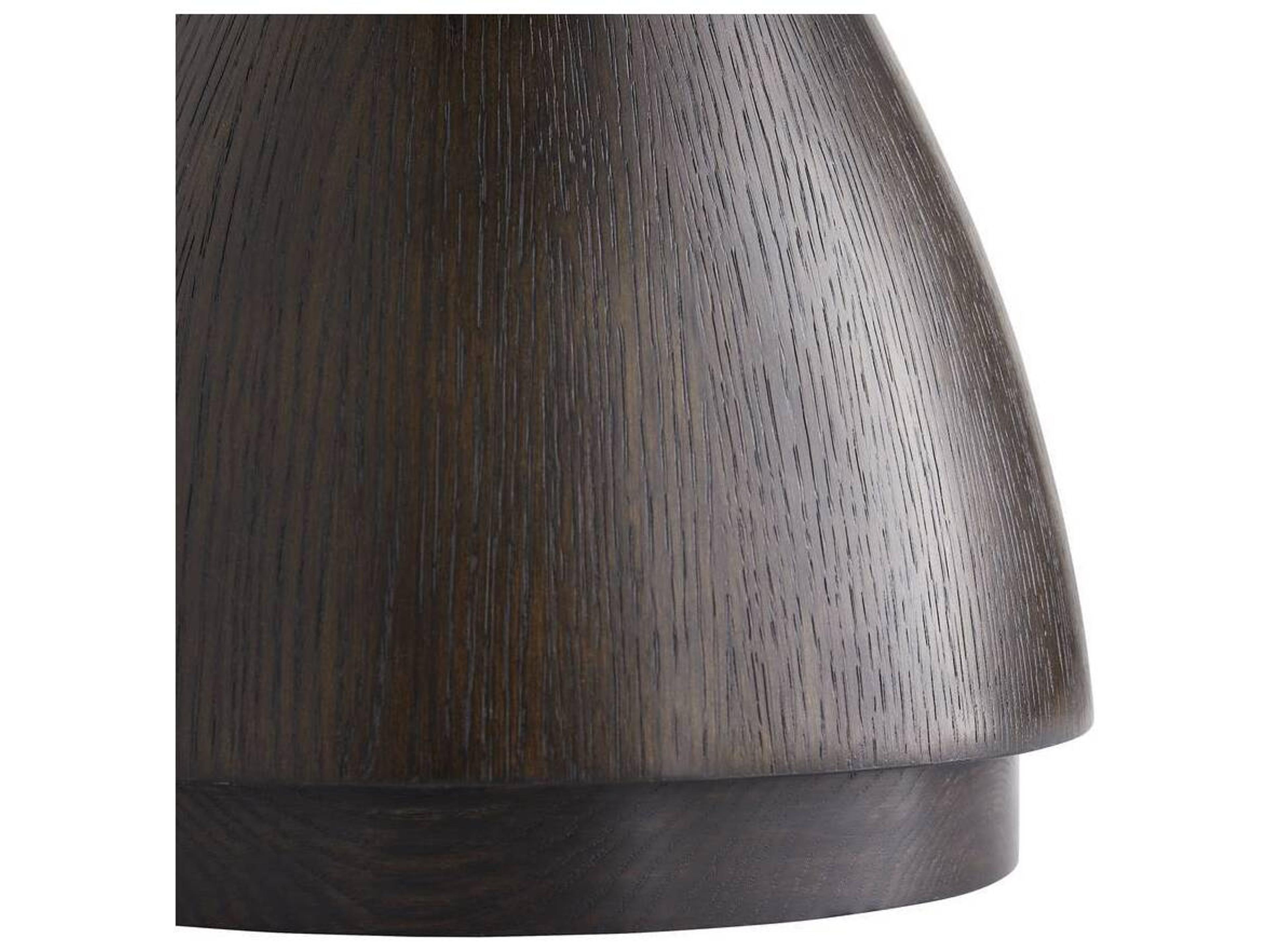 Arteriors Home Round Wood Umber Mahoun End Table