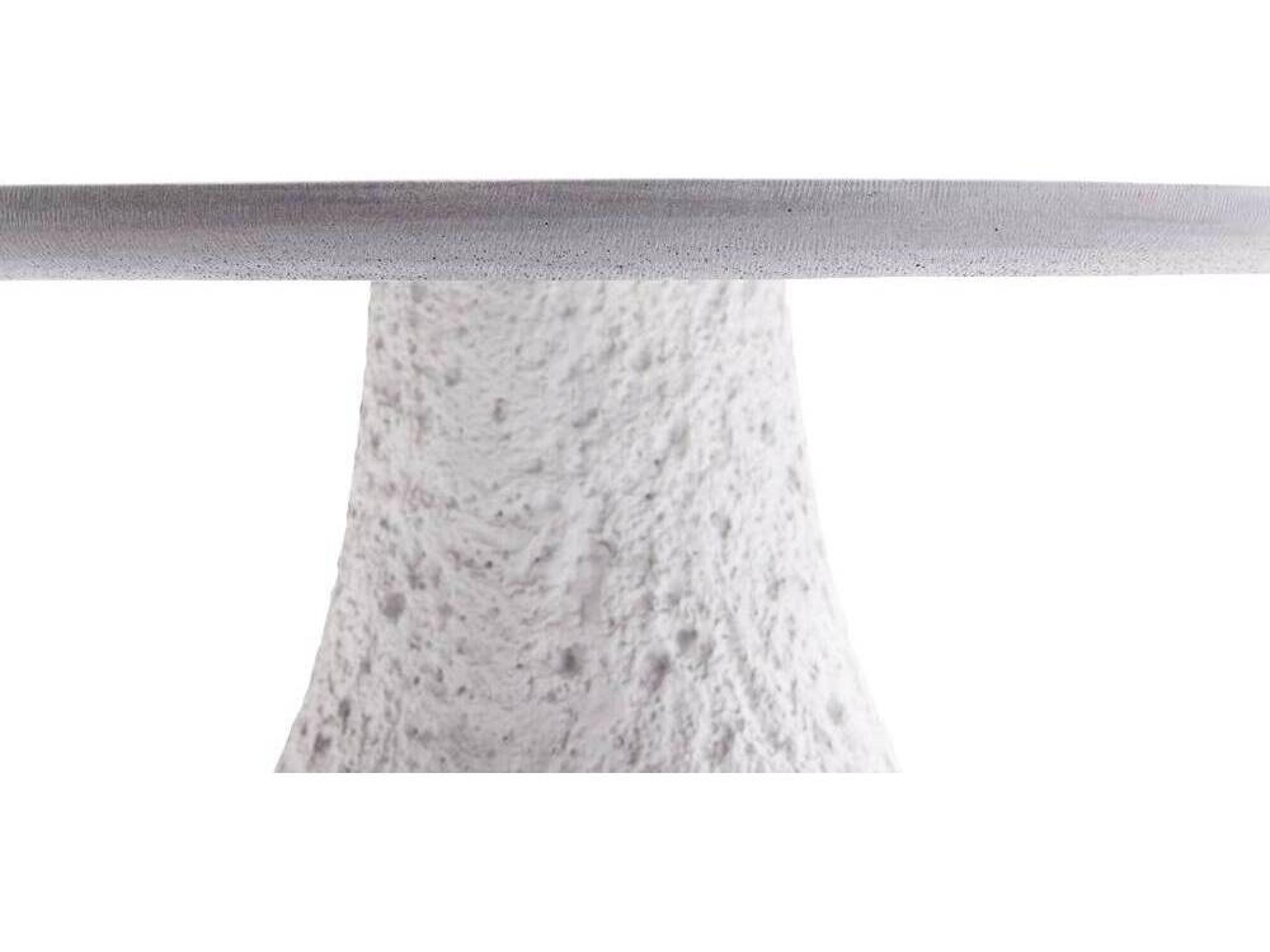Arteriors Home Ogden Round Stone White End Table