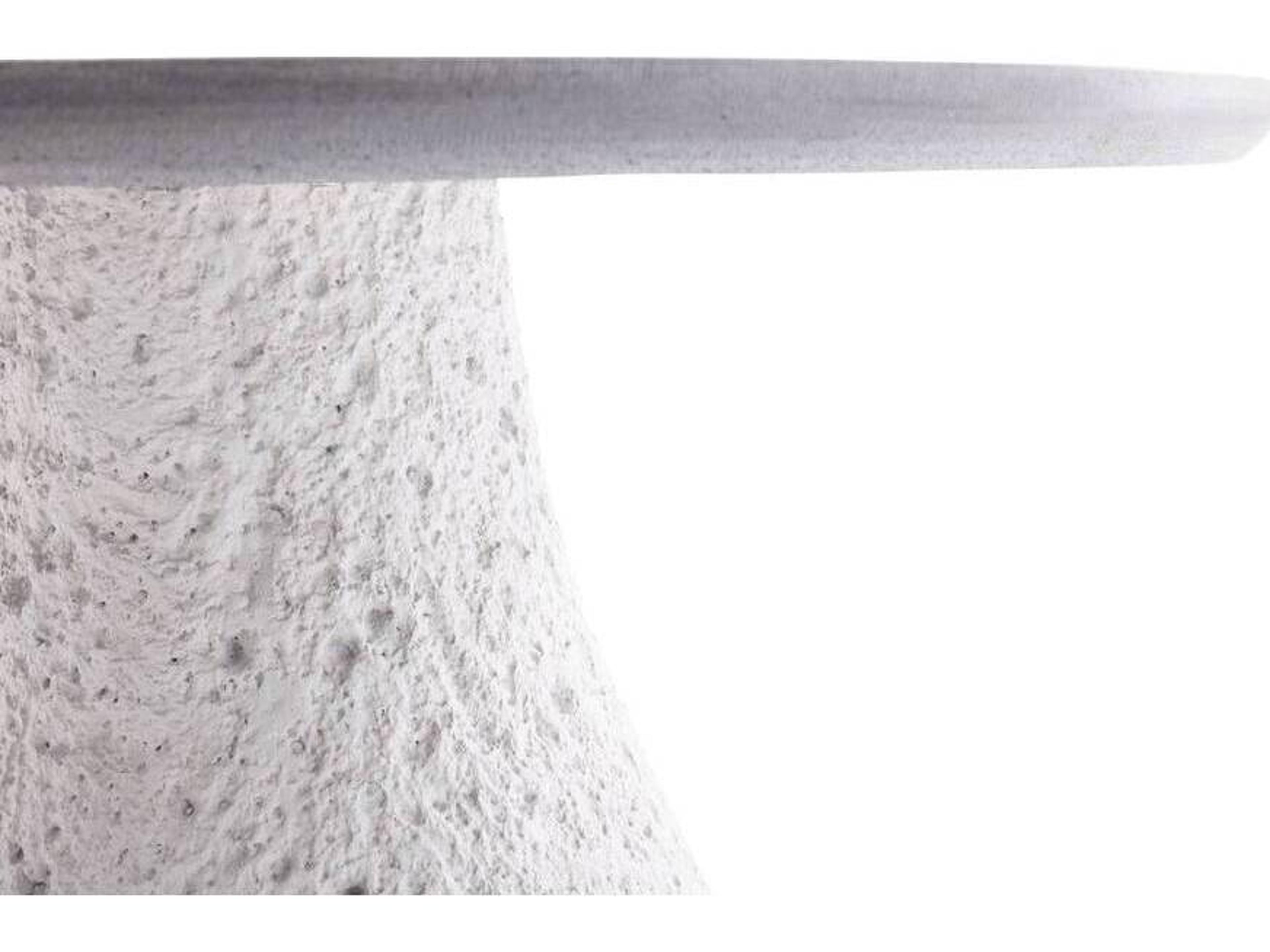 Arteriors Home Ogden Round Stone White End Table