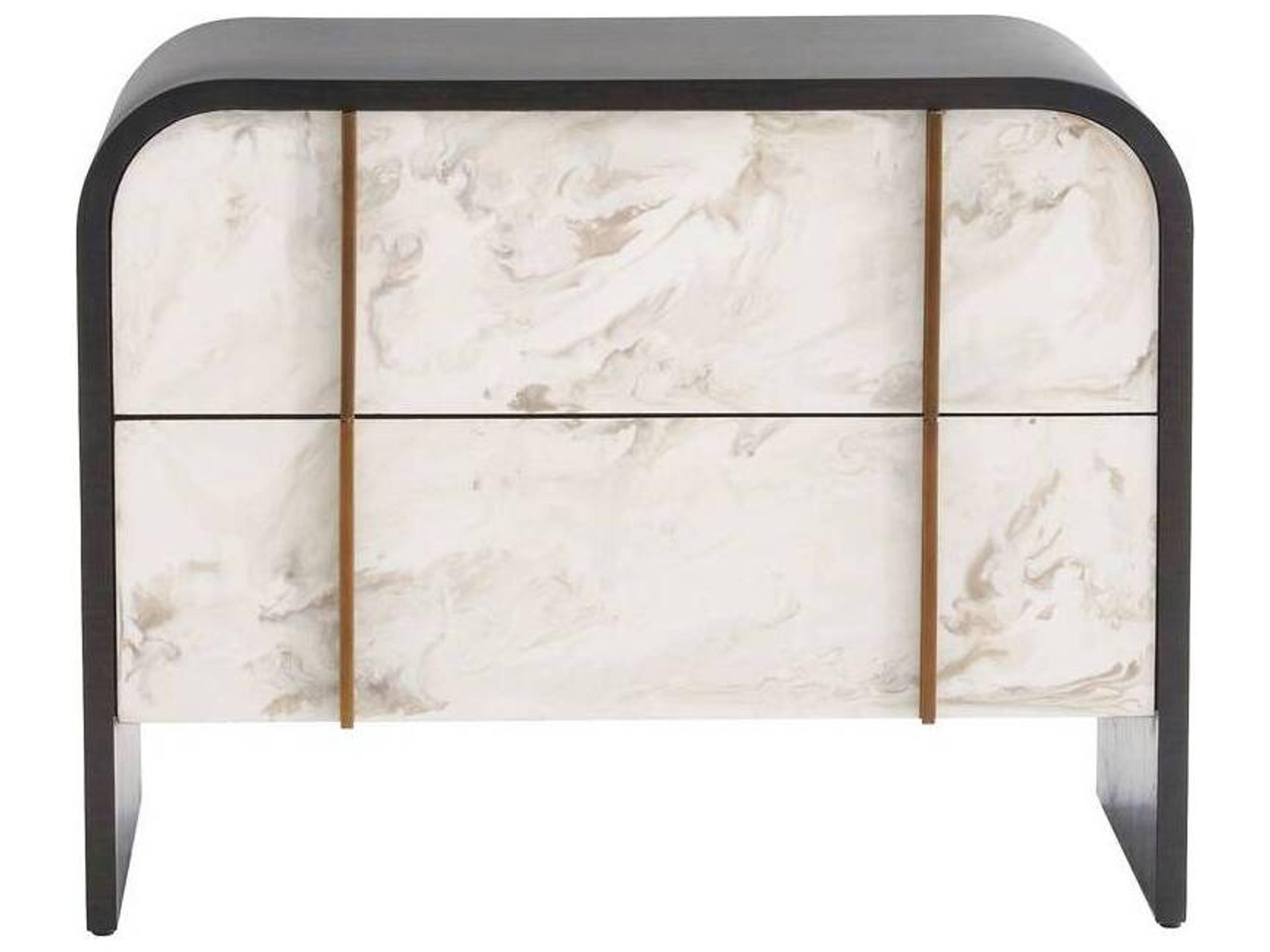 Arteriors Home Moira Rectangular Wood Ebony Cloud End Table