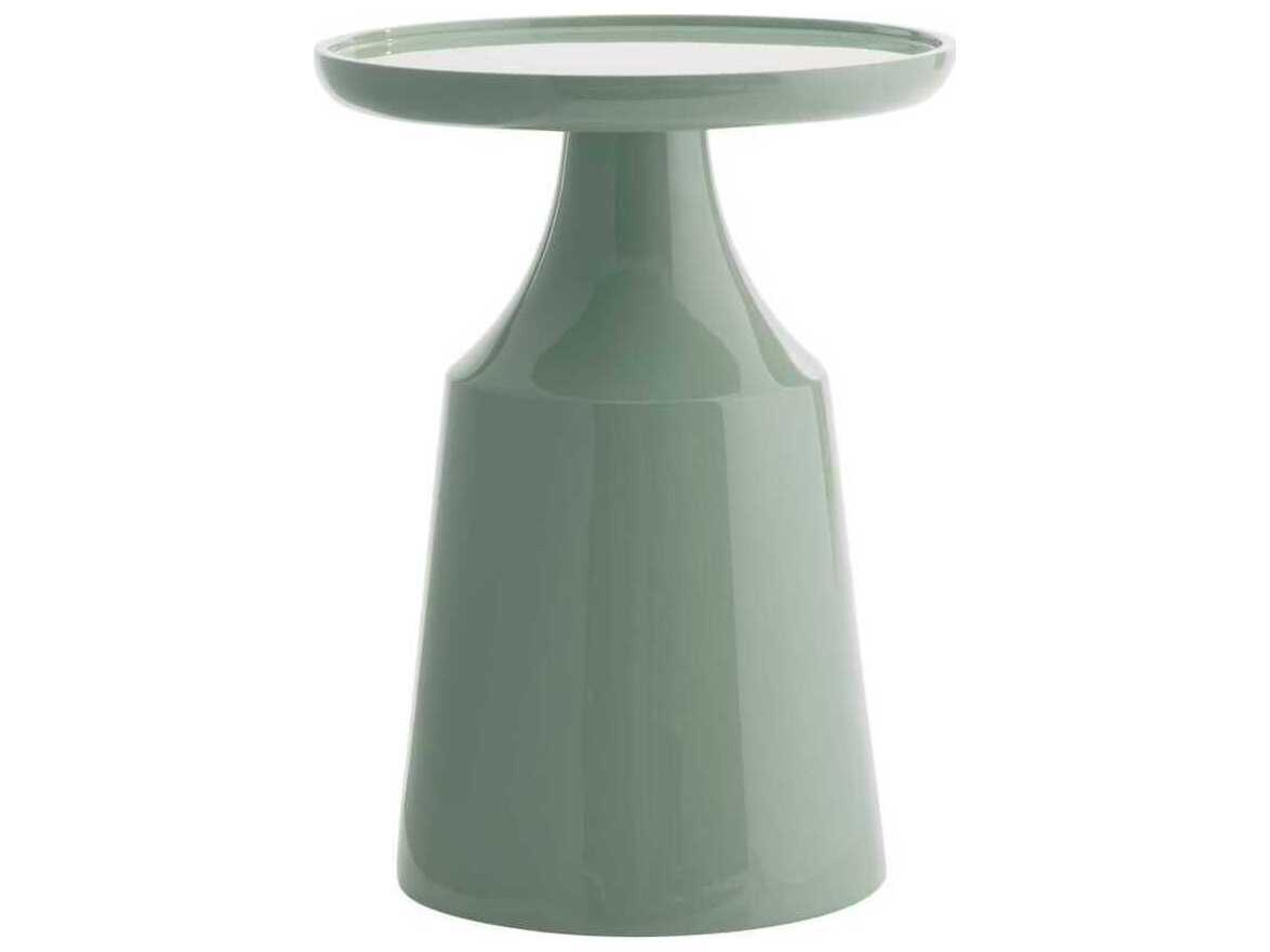 Turin Round Spa Lacquer End Table