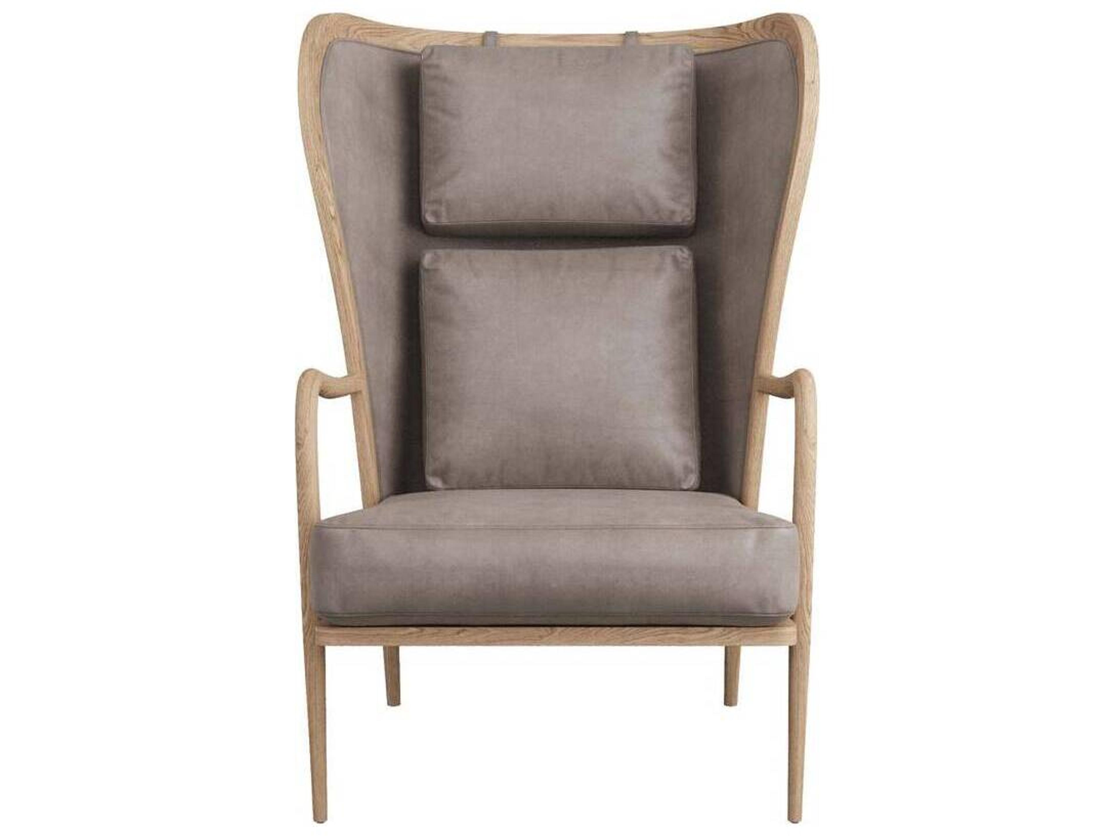 Arteriors Home Stassi Gray Leather Accent Chair