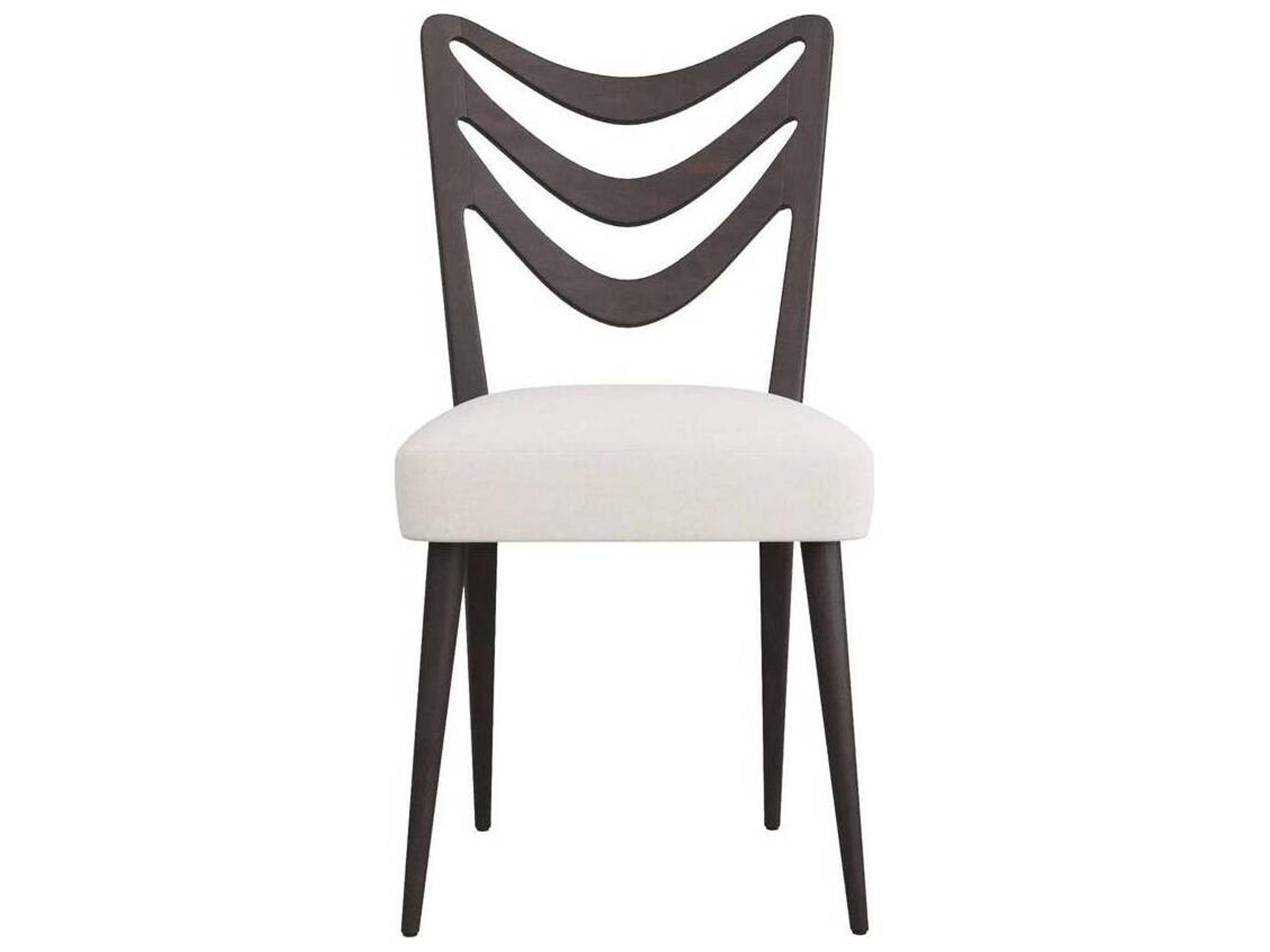 Arteriors Sutton Dining Chair Ebony Mahogany Armless