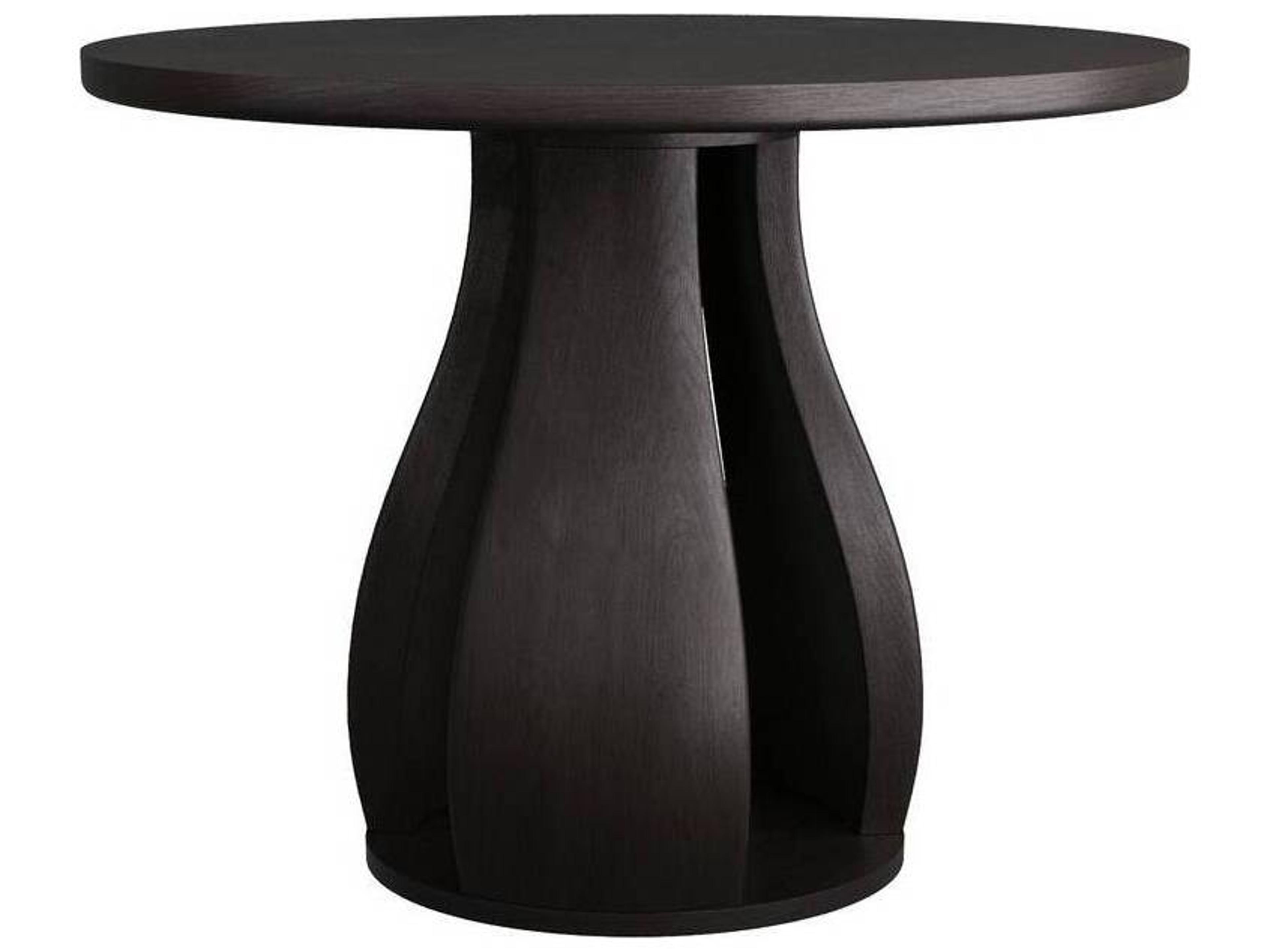 Arteriors Home Samara Round Wood Ebony End Table