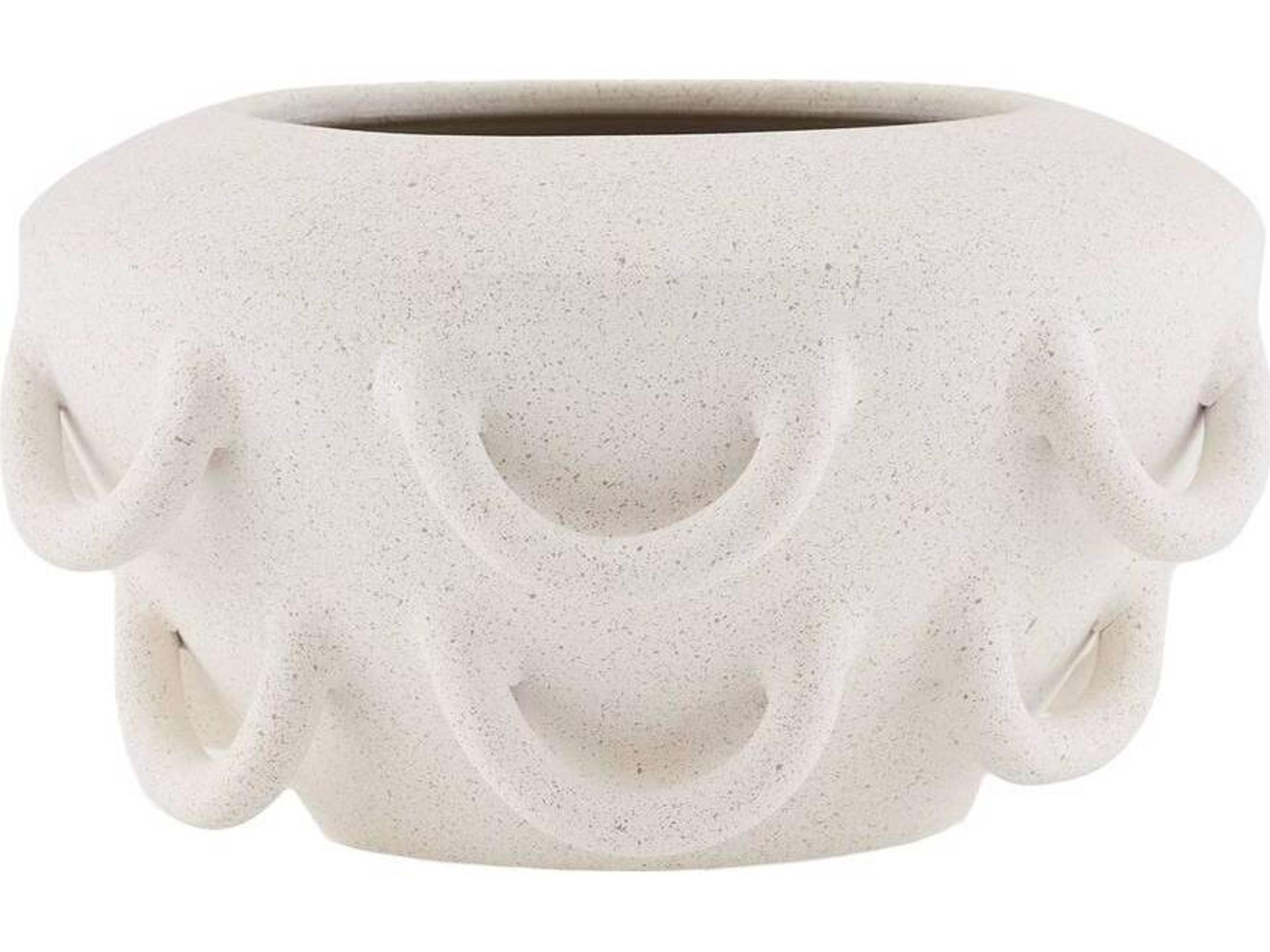 Arteriors Home Paloma Speckled Ivory Vase