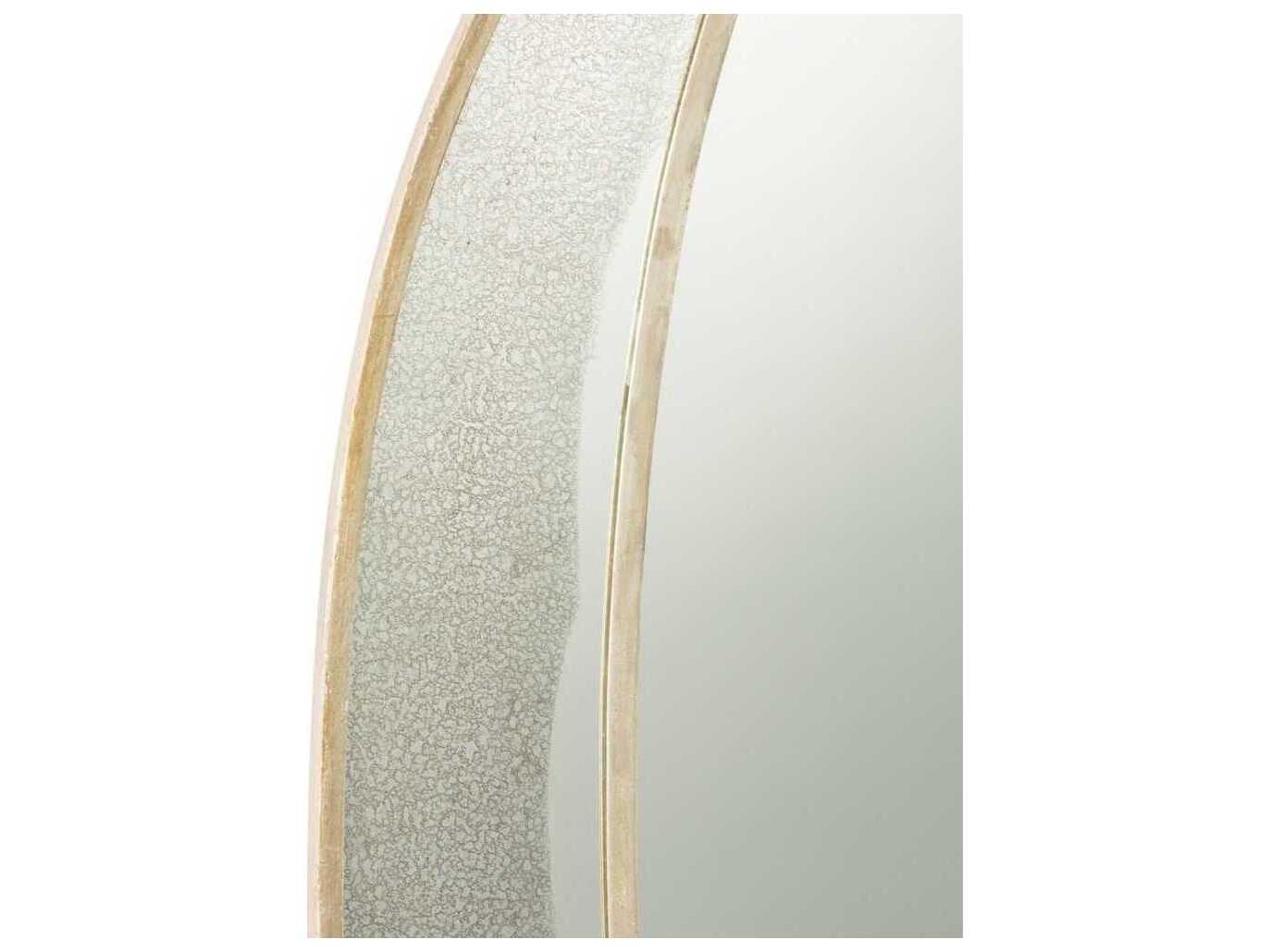 Arteriors Home Nadine Champagne Leaf Oval Wall Mirror