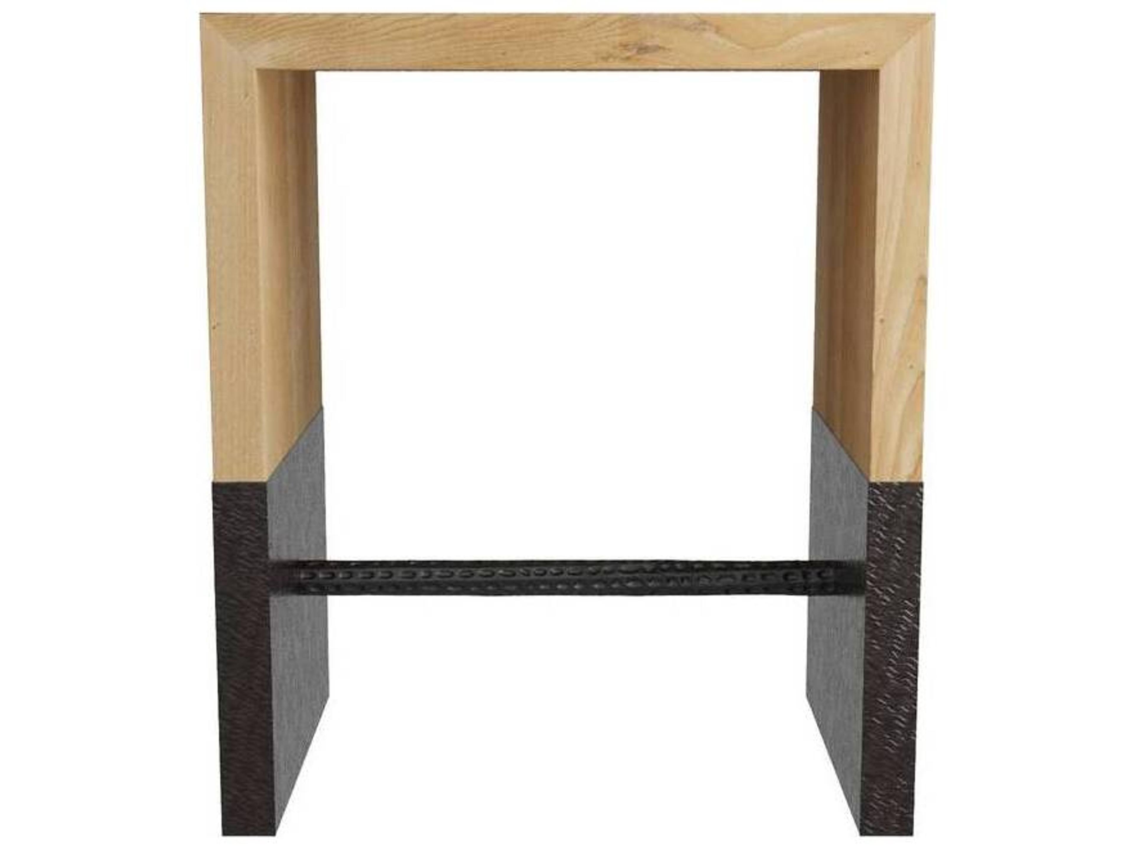 Arteriors Home Lyle Rectangular Wood Bronze End Table