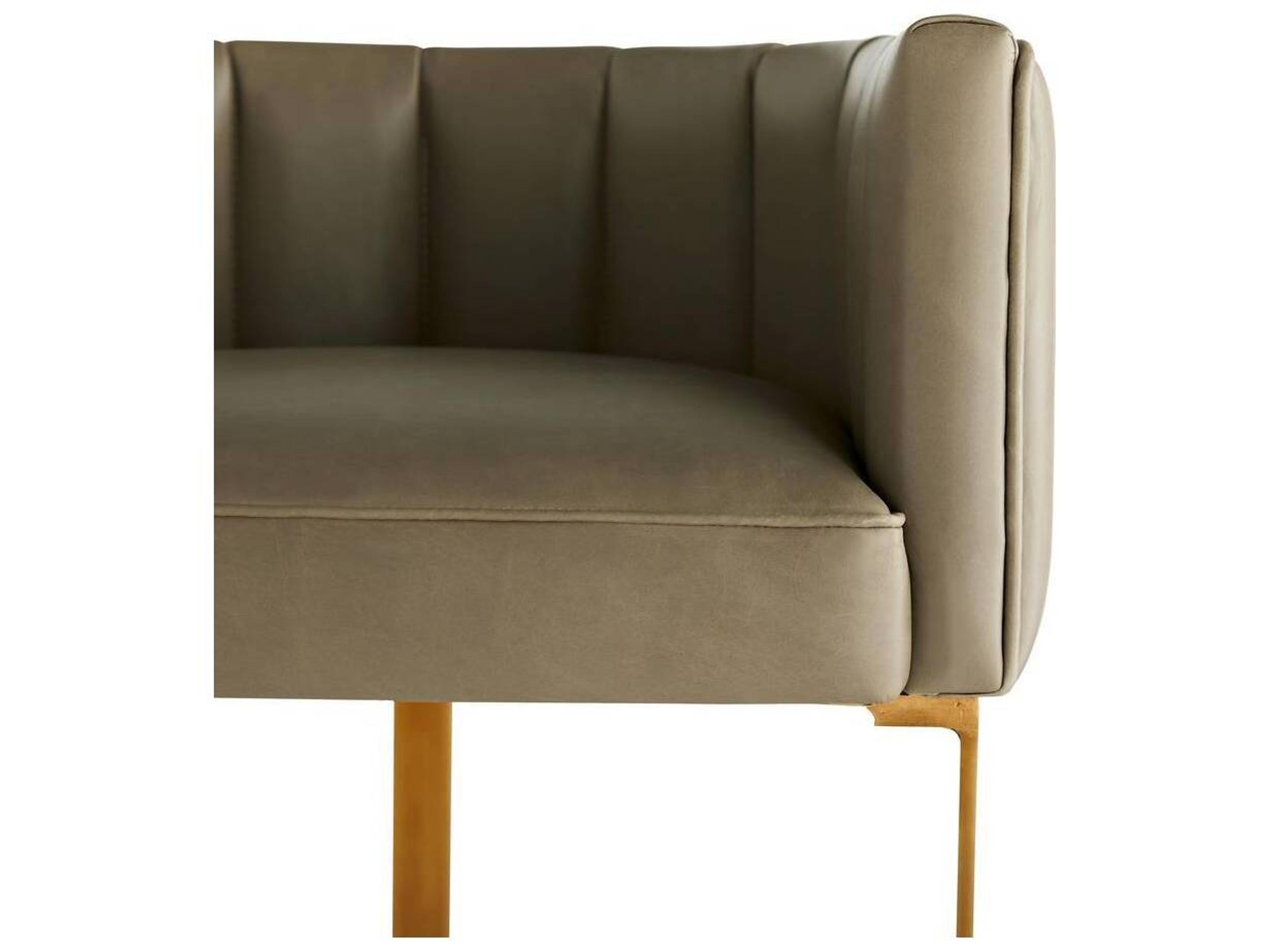 Arteriors Home Tatum Morel Antique Brass Leather Bar Stool