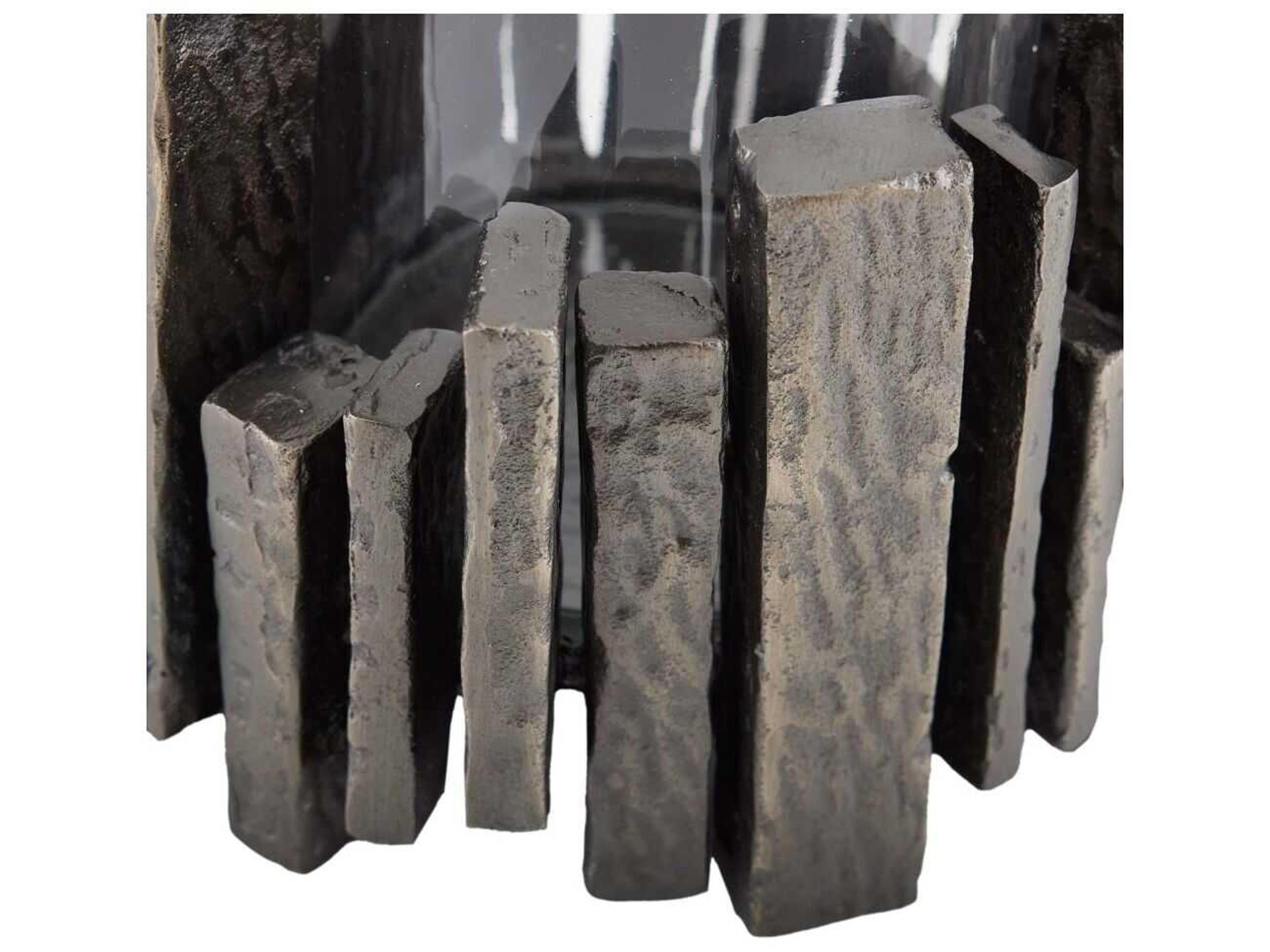 Arteriors Home Salvator Antiqued Aluminum Hurricane