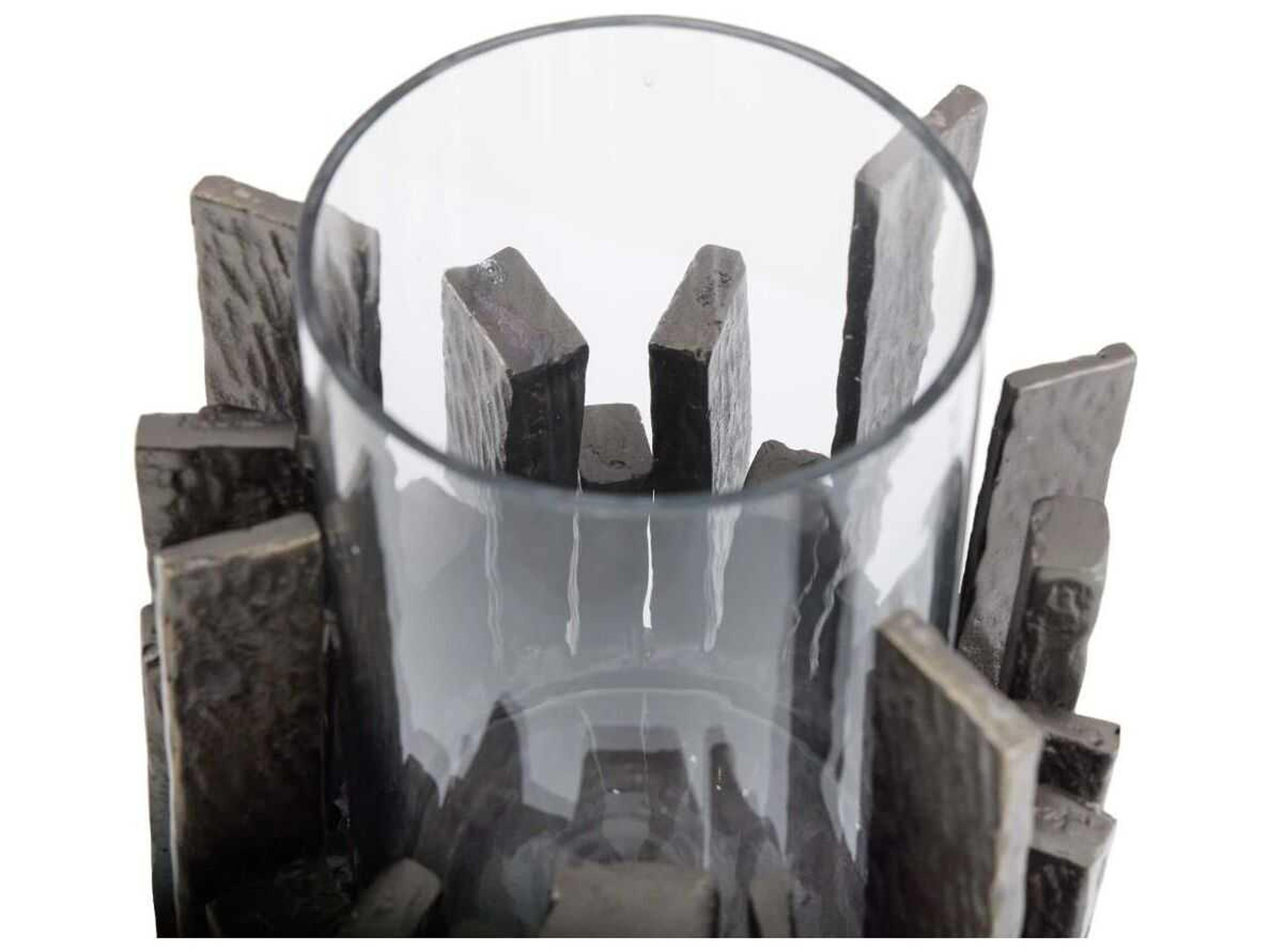 Arteriors Home Salvator Antiqued Aluminum Hurricane