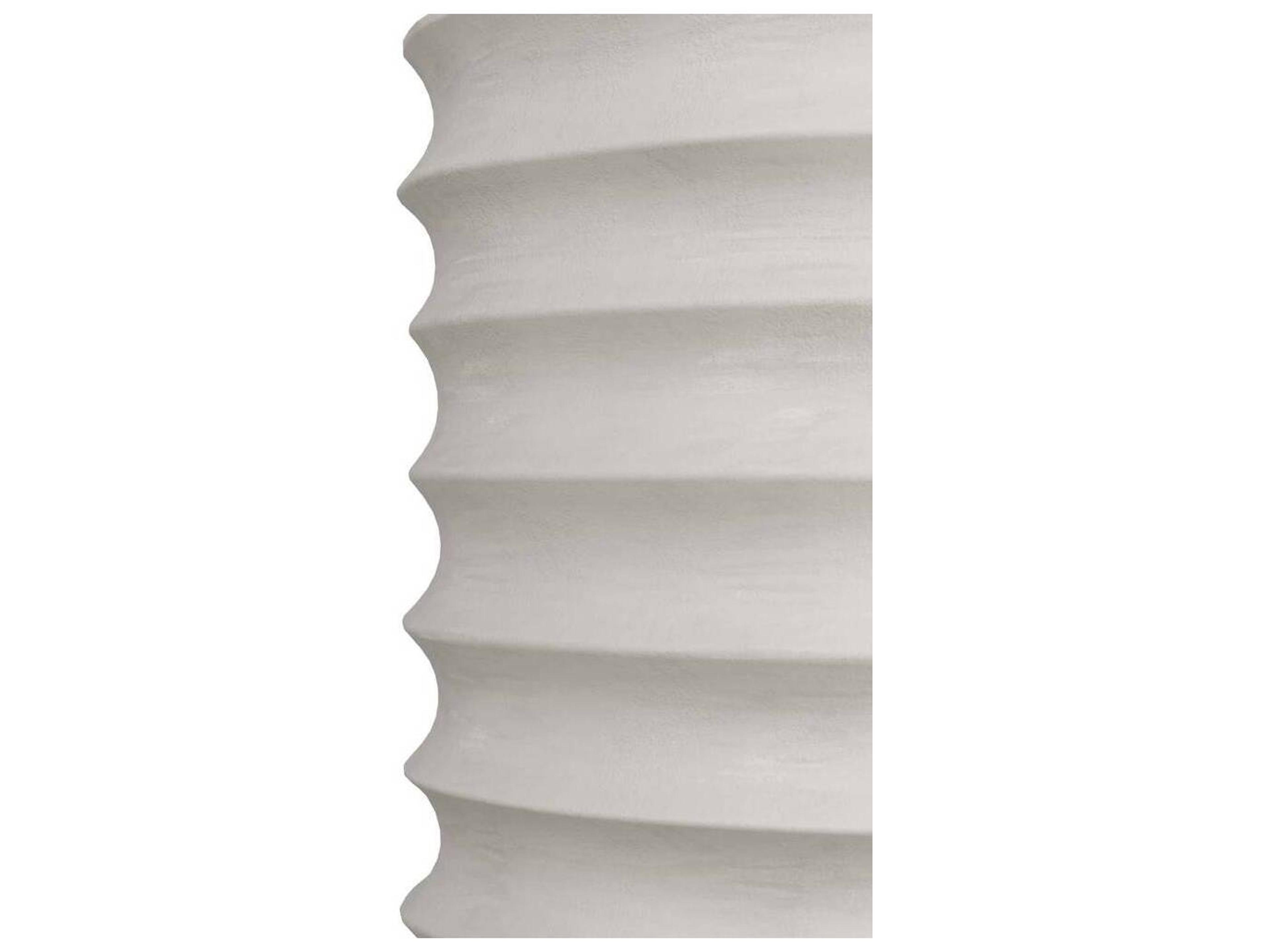 Arteriors Home Reiko Round Metal White Gesso End Table