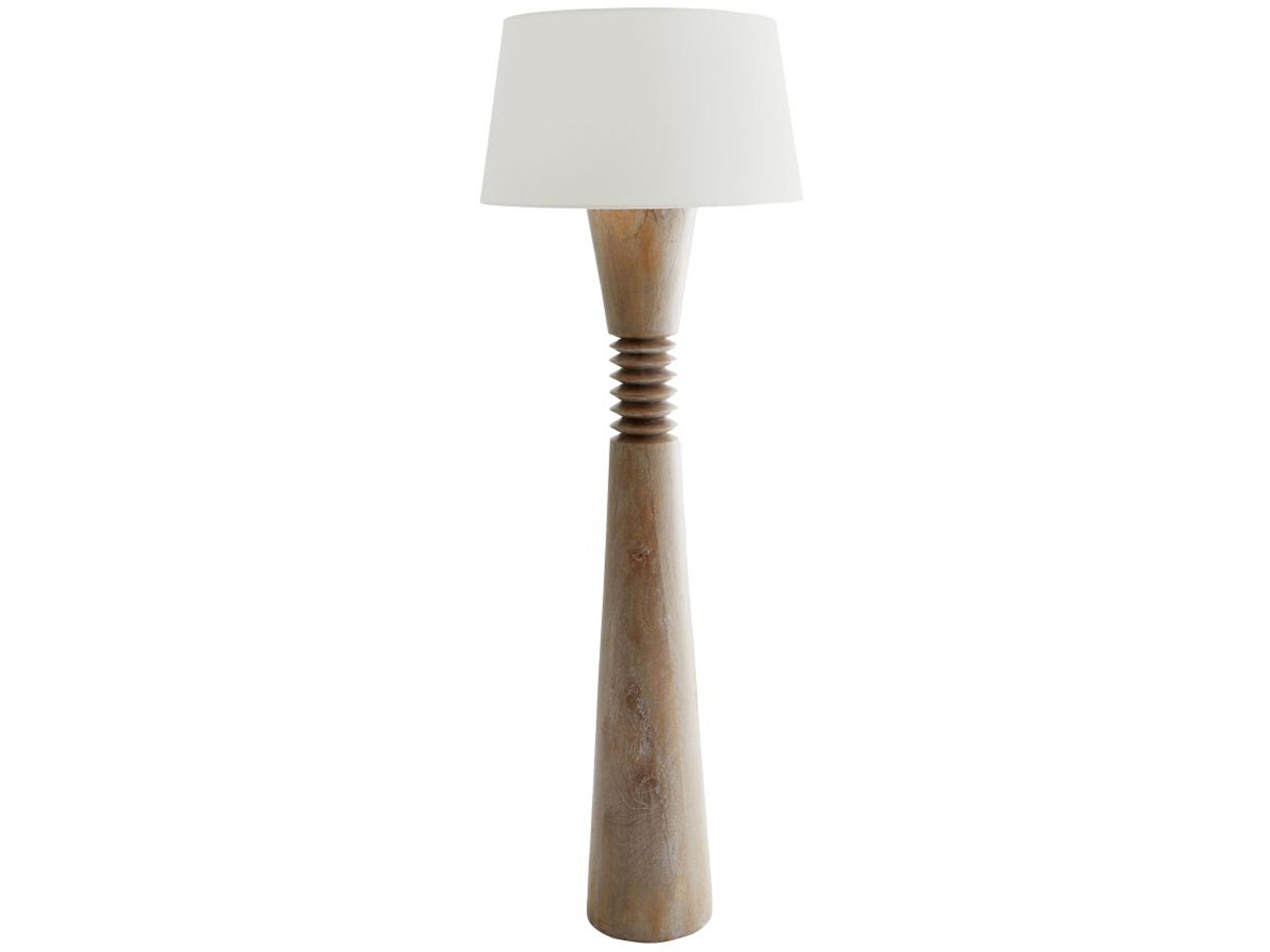 Arteriors Home Sedona Cerused Oak Brown Floor Lamp