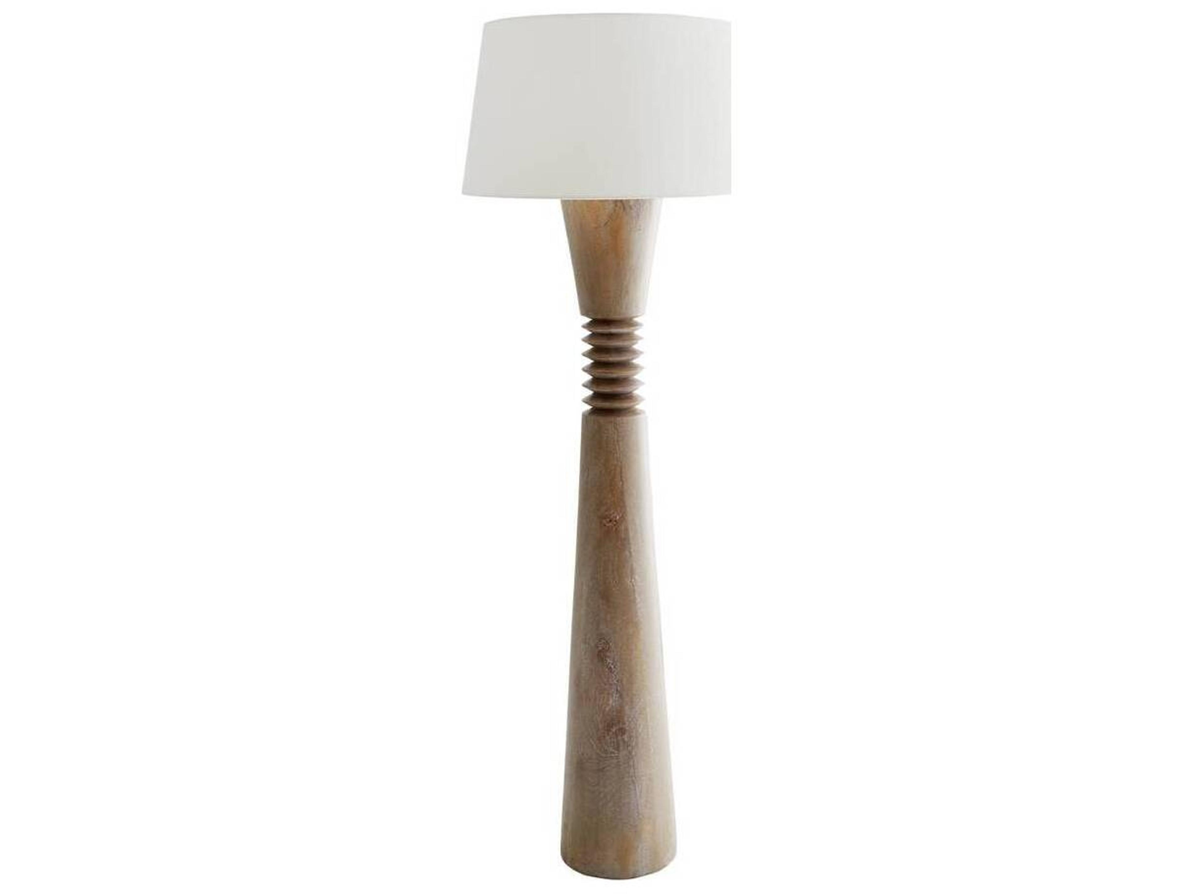 Arteriors Home Sedona Cerused Oak Brown Floor Lamp