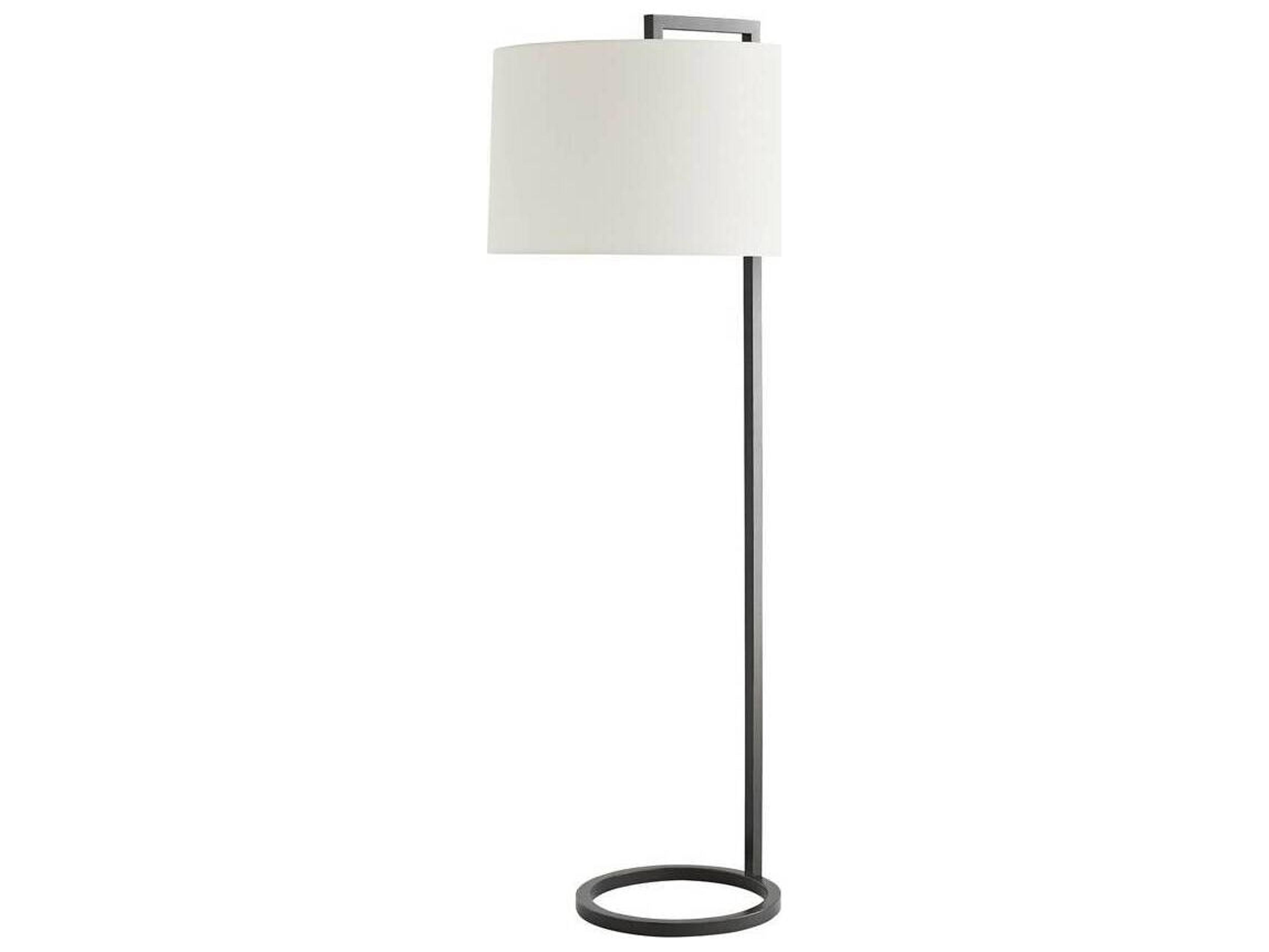 Belden Floor Lamp Bronze Slender Steel Frame