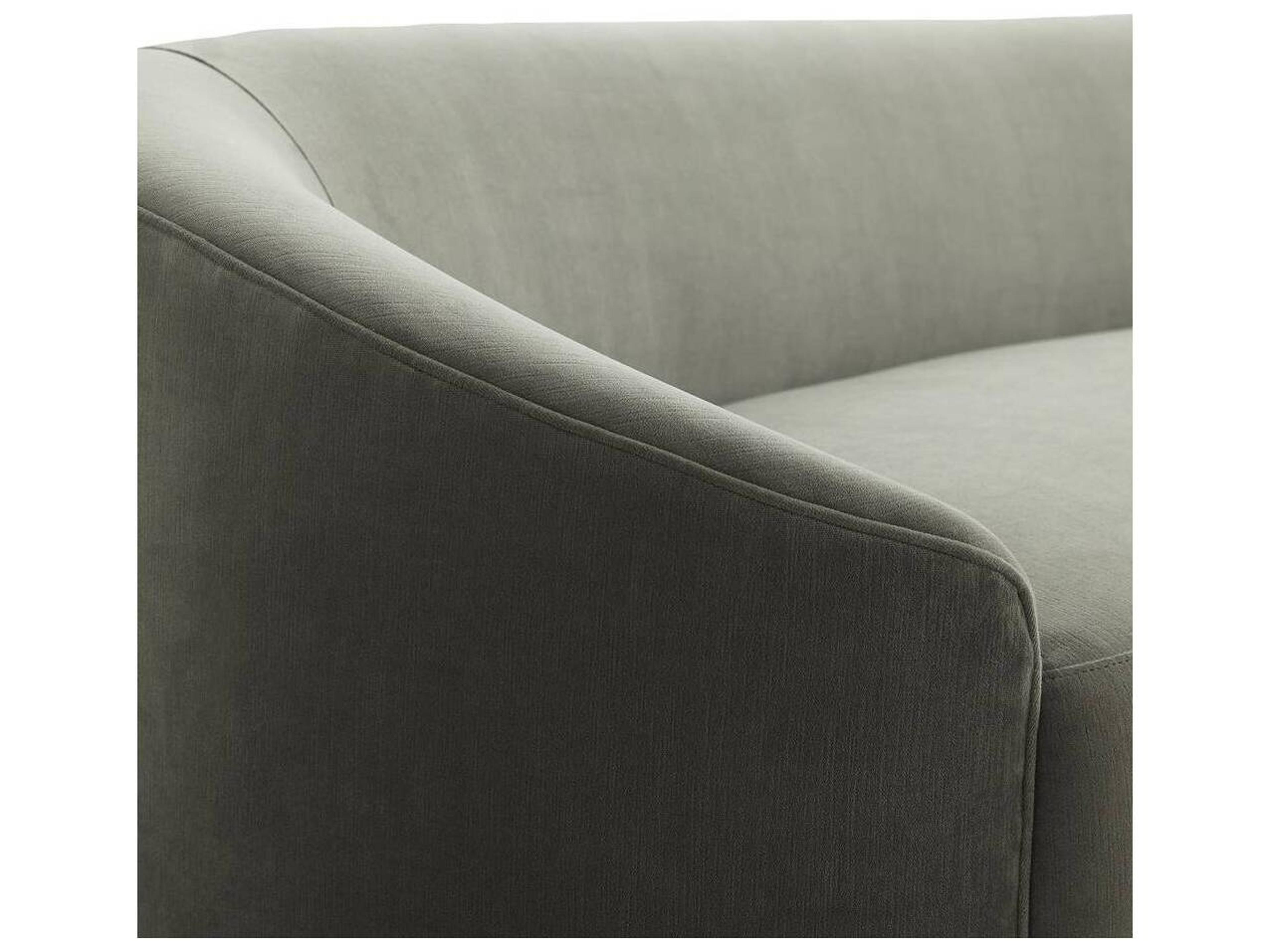 Arteriors Home Turner Sharkskin Gray Velvet Upholstered Sofa