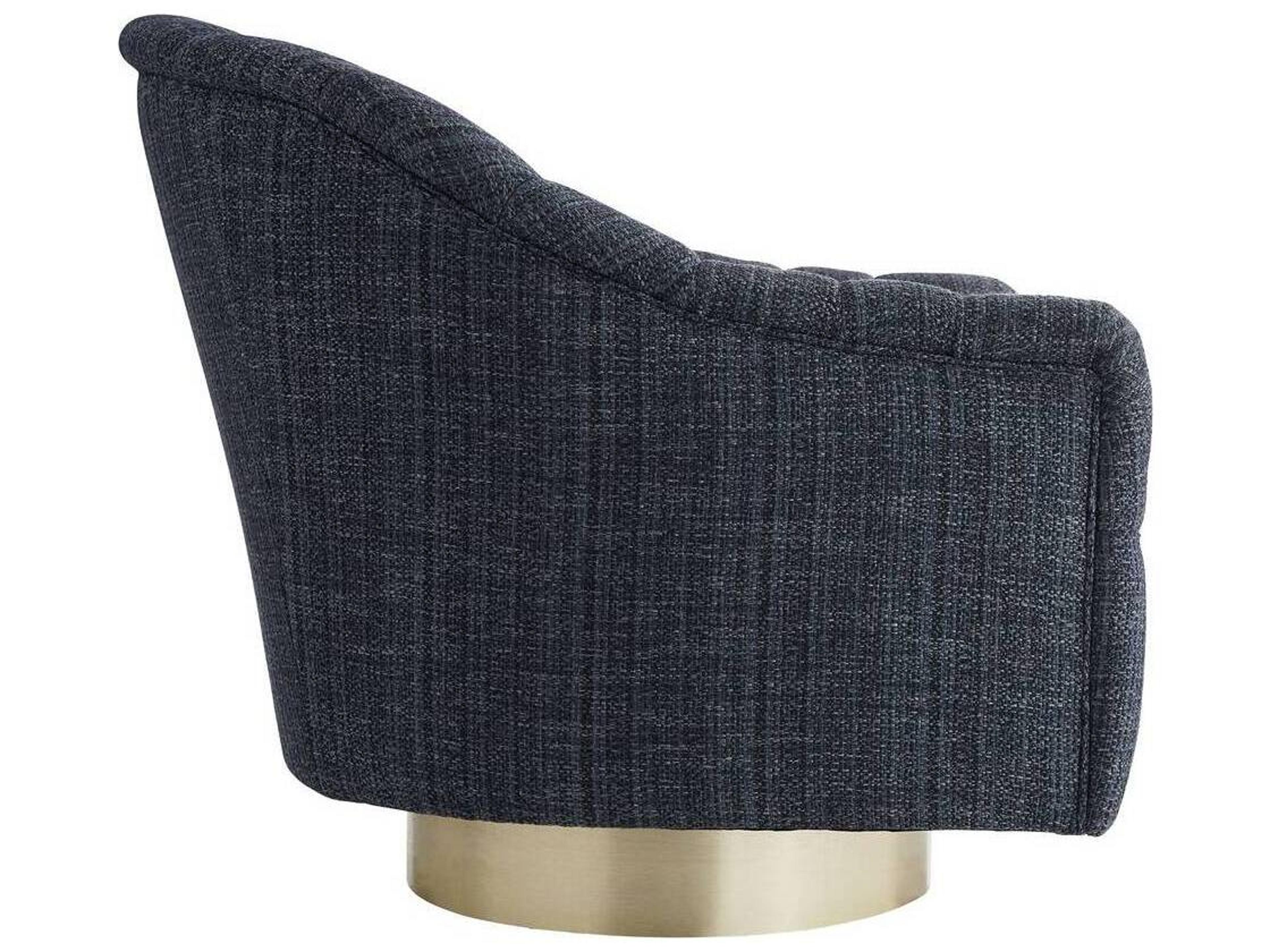 Arteriors Home Springsteen Swivel Blue Accent Chair