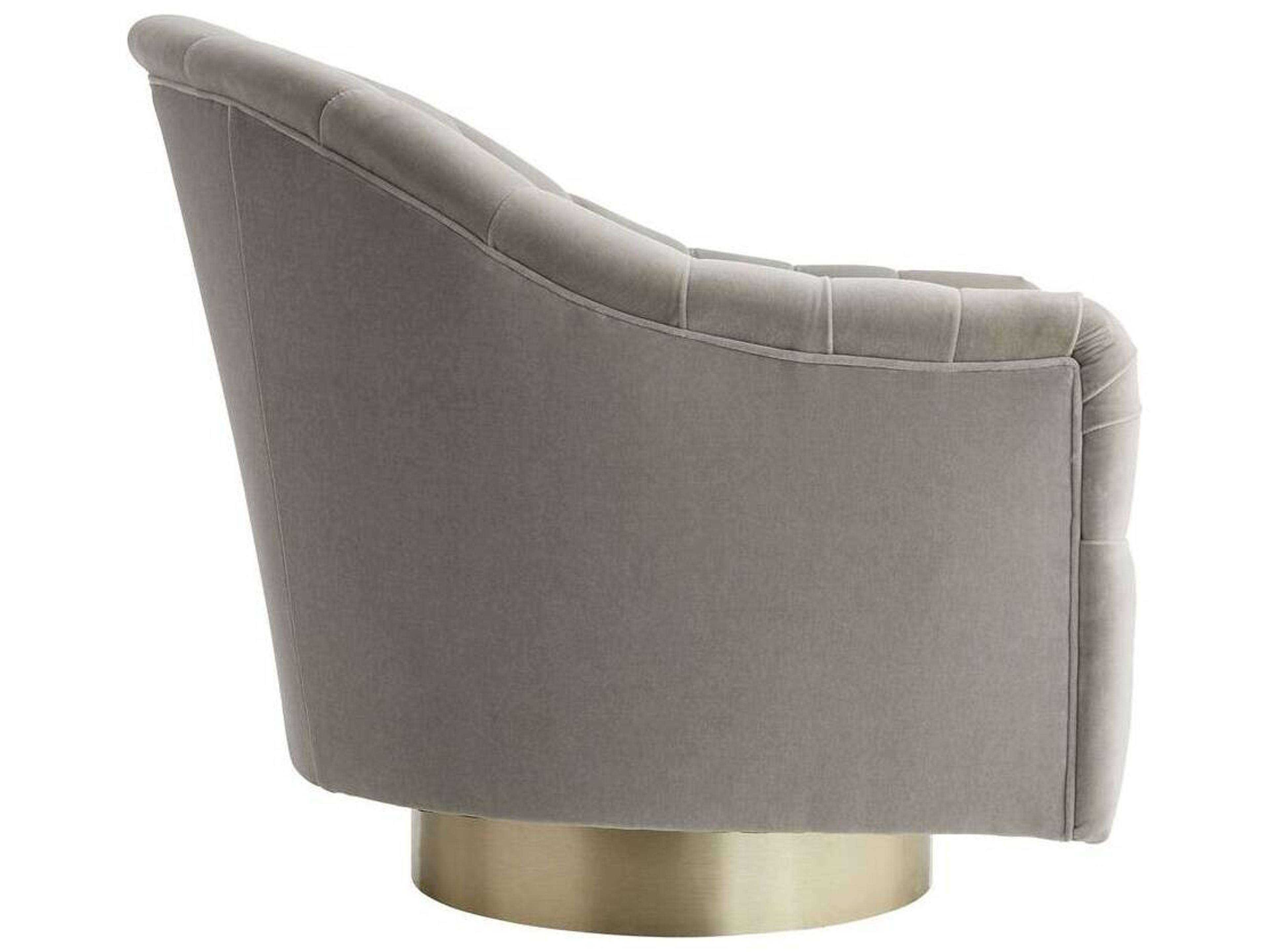 Arteriors Home Springsteen Swivel Gray Accent Chair