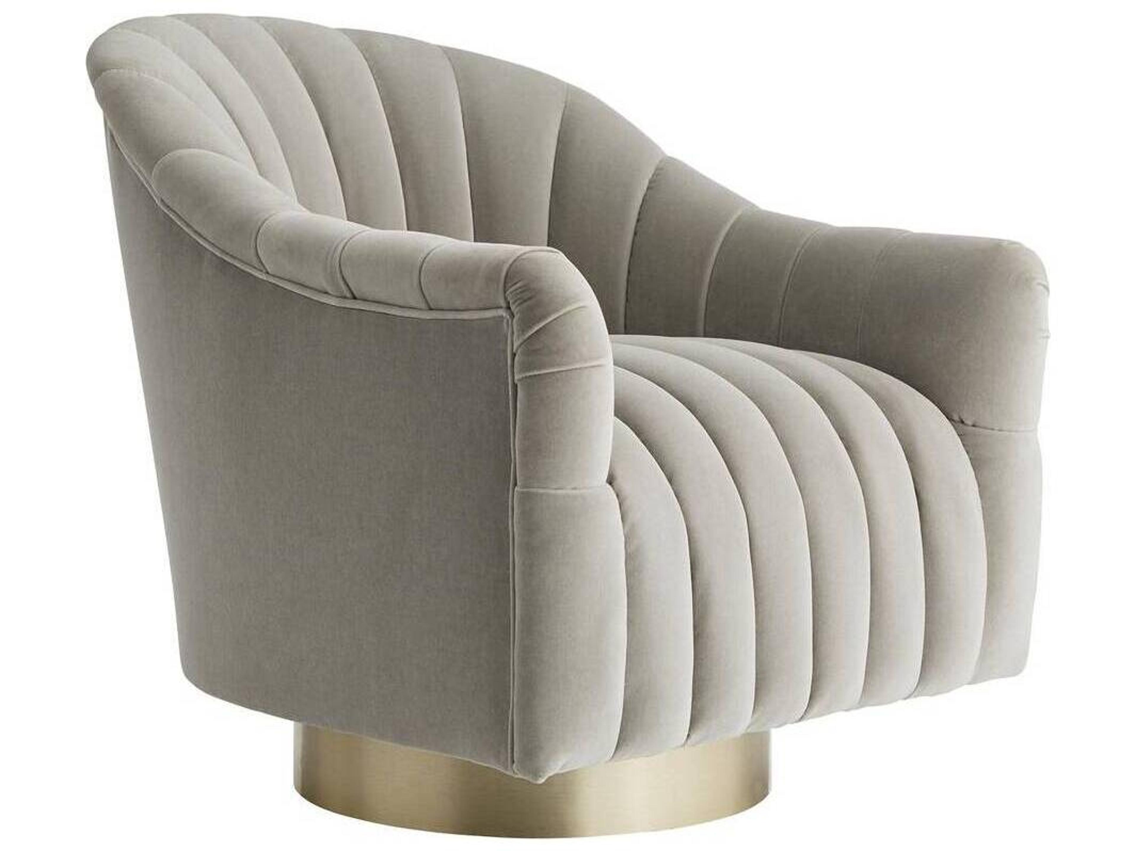 Arteriors Home Springsteen Swivel Gray Accent Chair