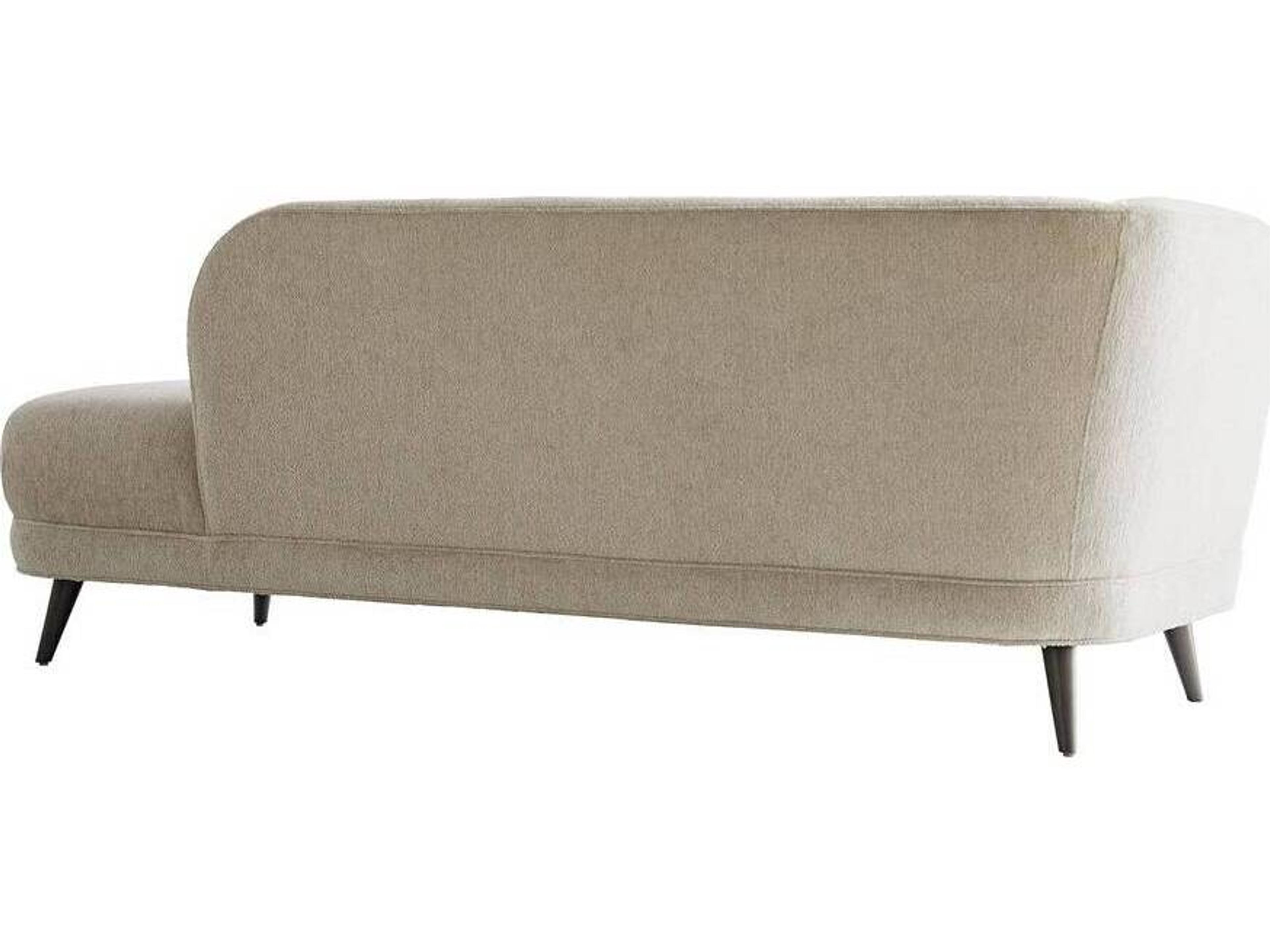 Arteriors Home Catalina Stone Grey Ash Upholstered Chaise