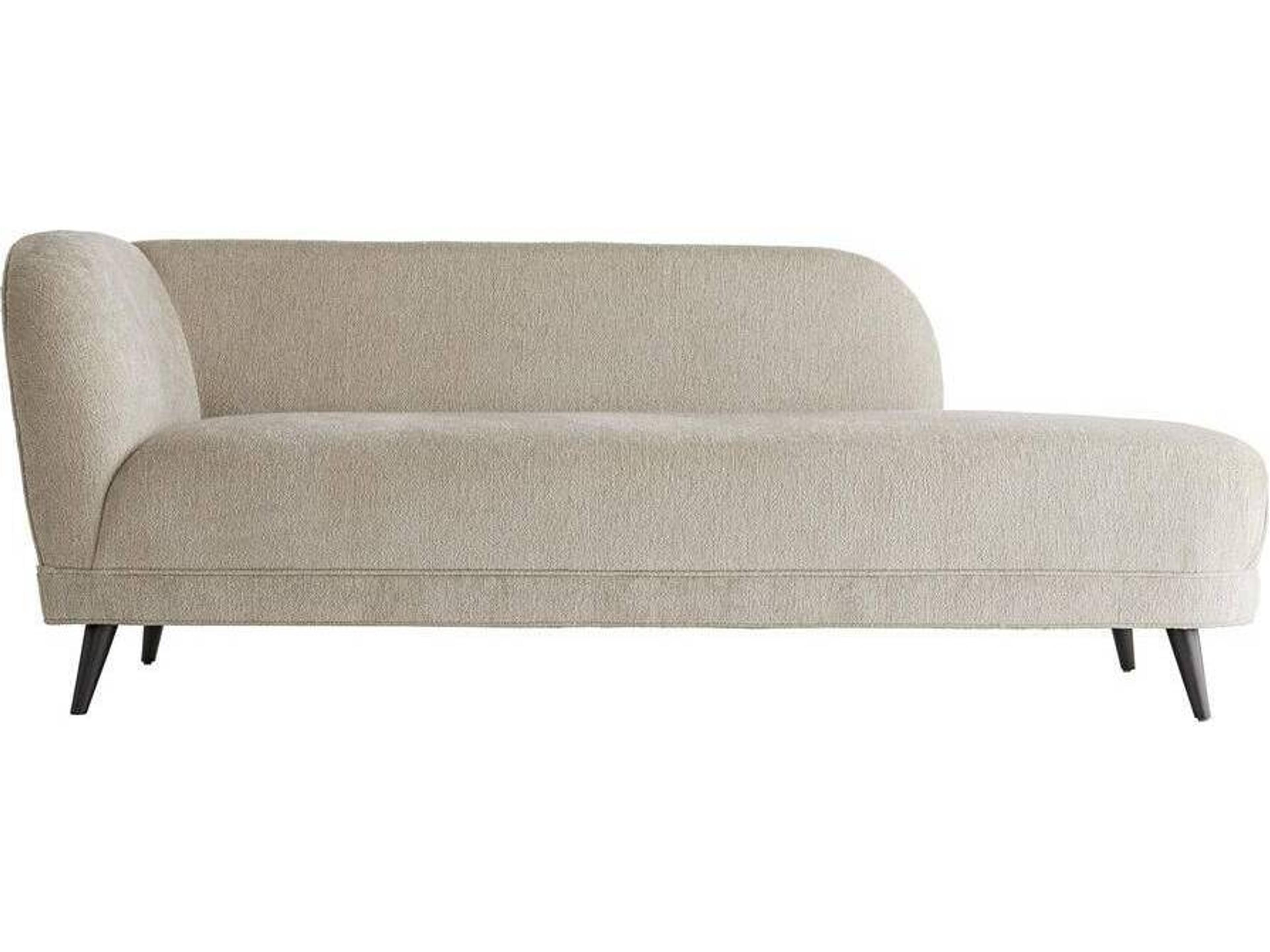 Arteriors Home Catalina Stone Grey Ash Upholstered Chaise