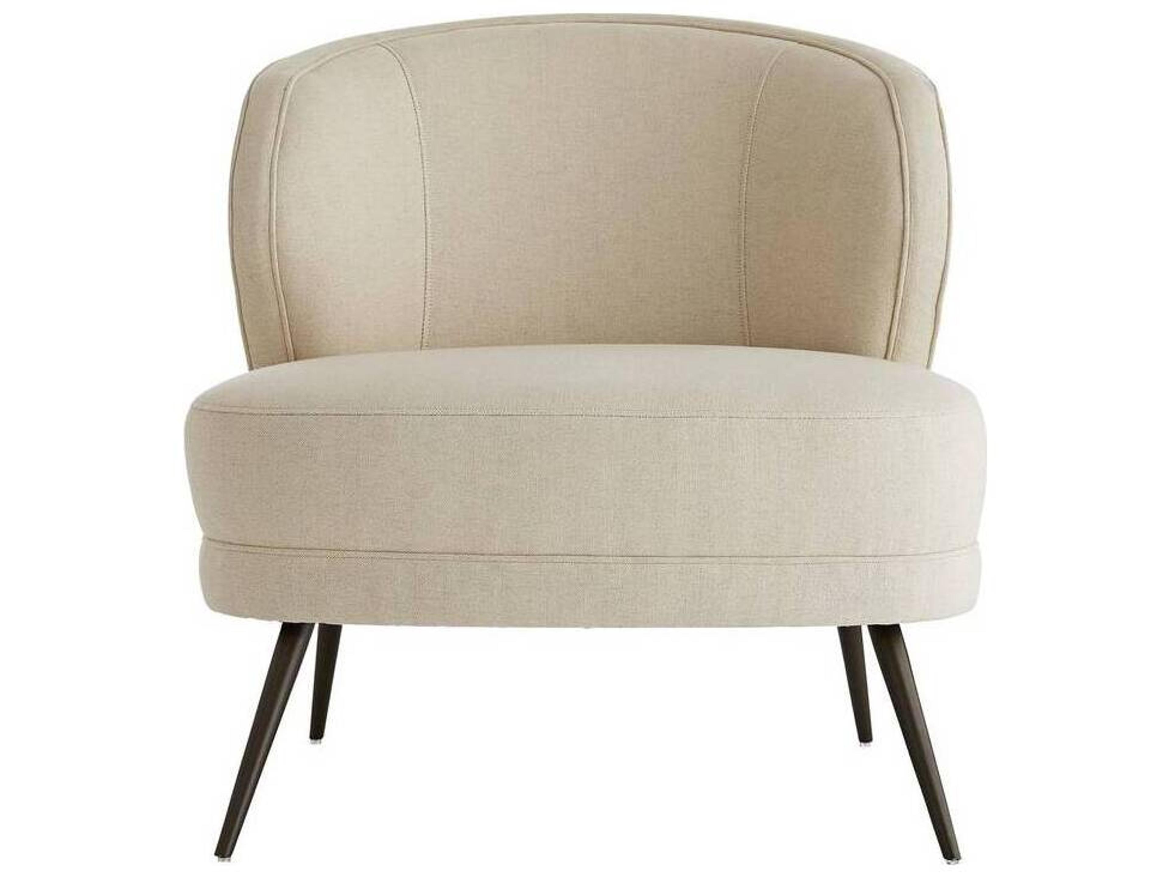Arteriors Kitts Accent Chair Flax Linen Modern