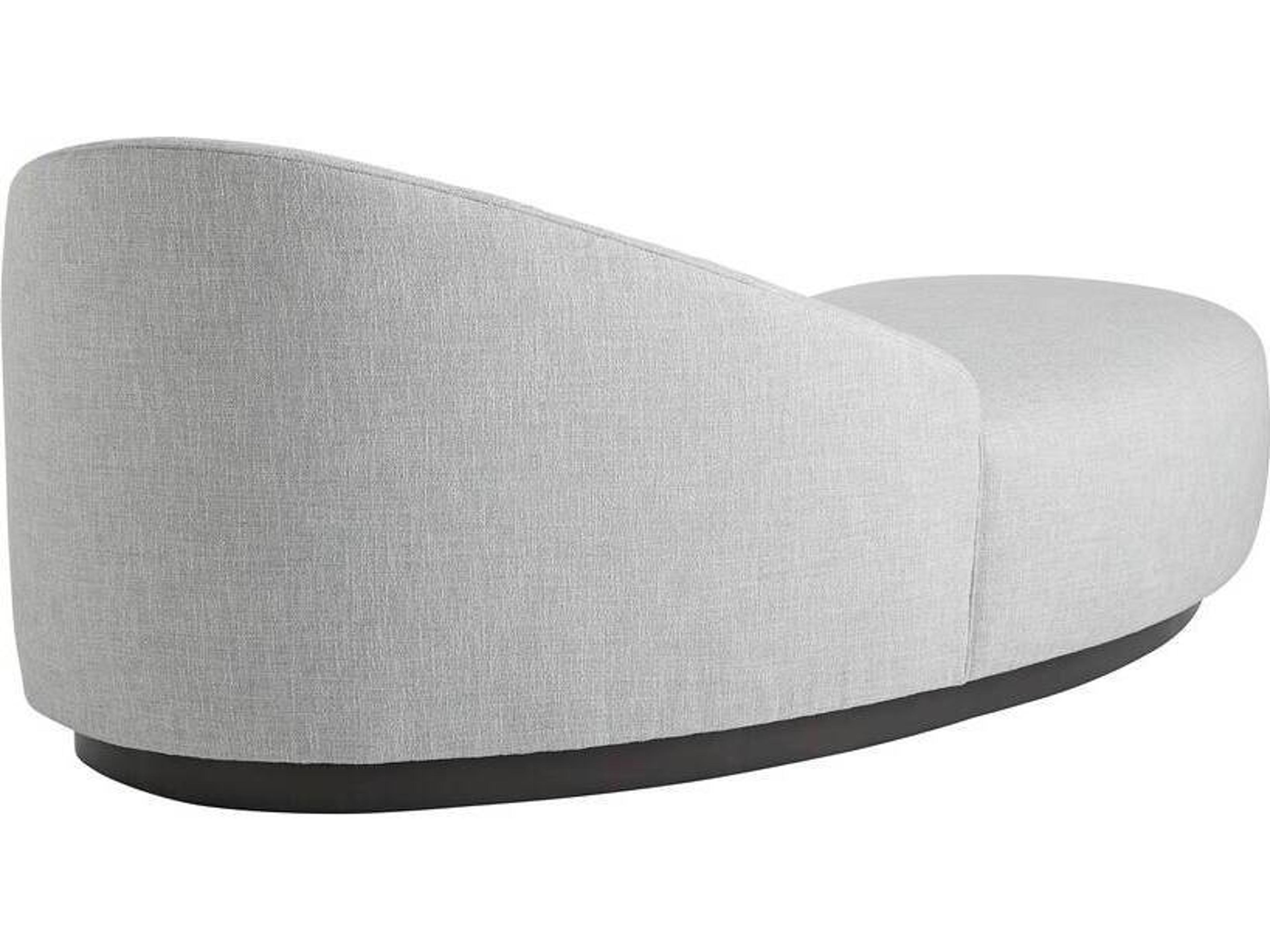 Arteriors Home Turner Iceberg Linen Gray Upholstered Chaise