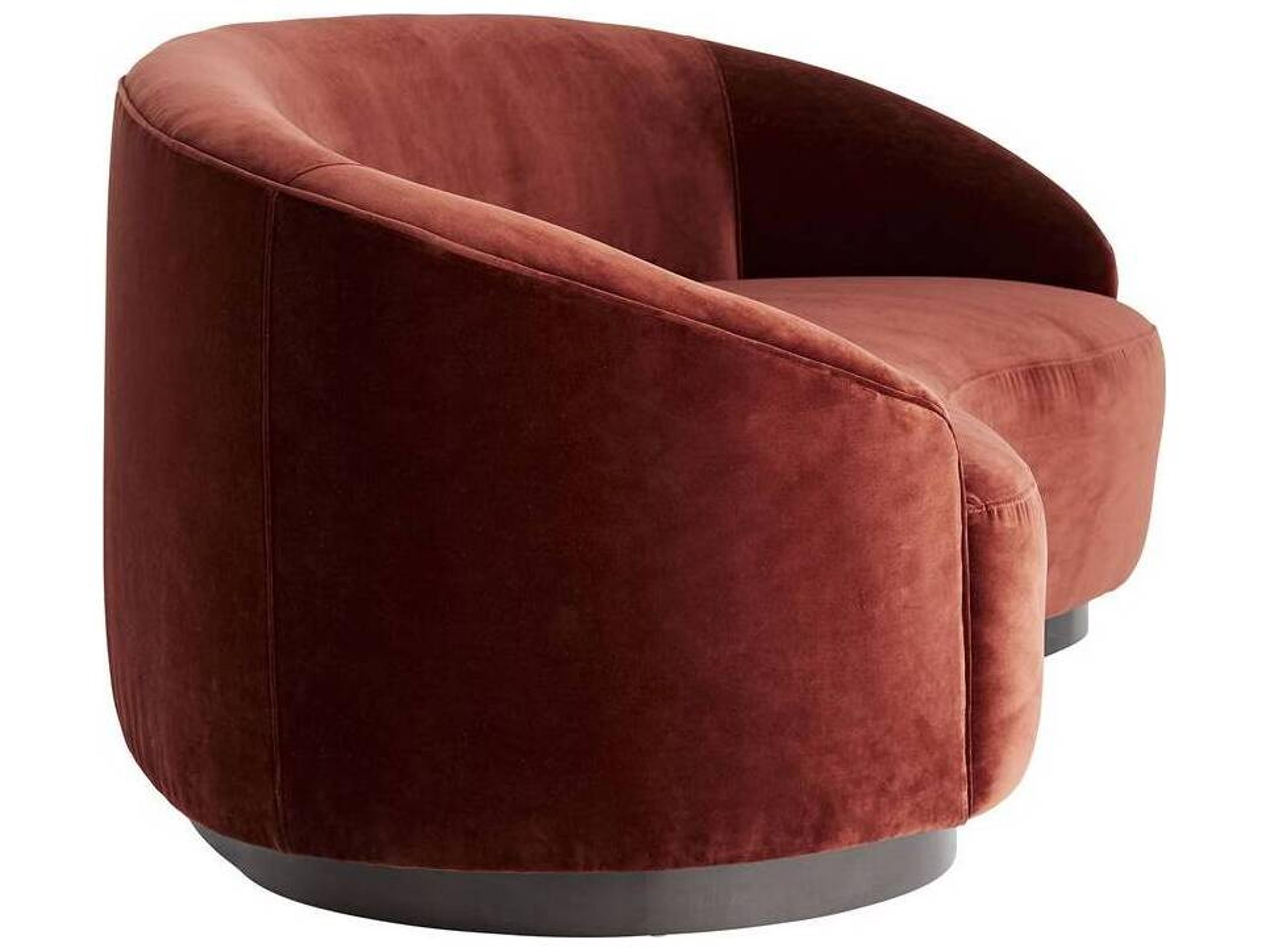 Turner Small Sofa in Paprika Velvet