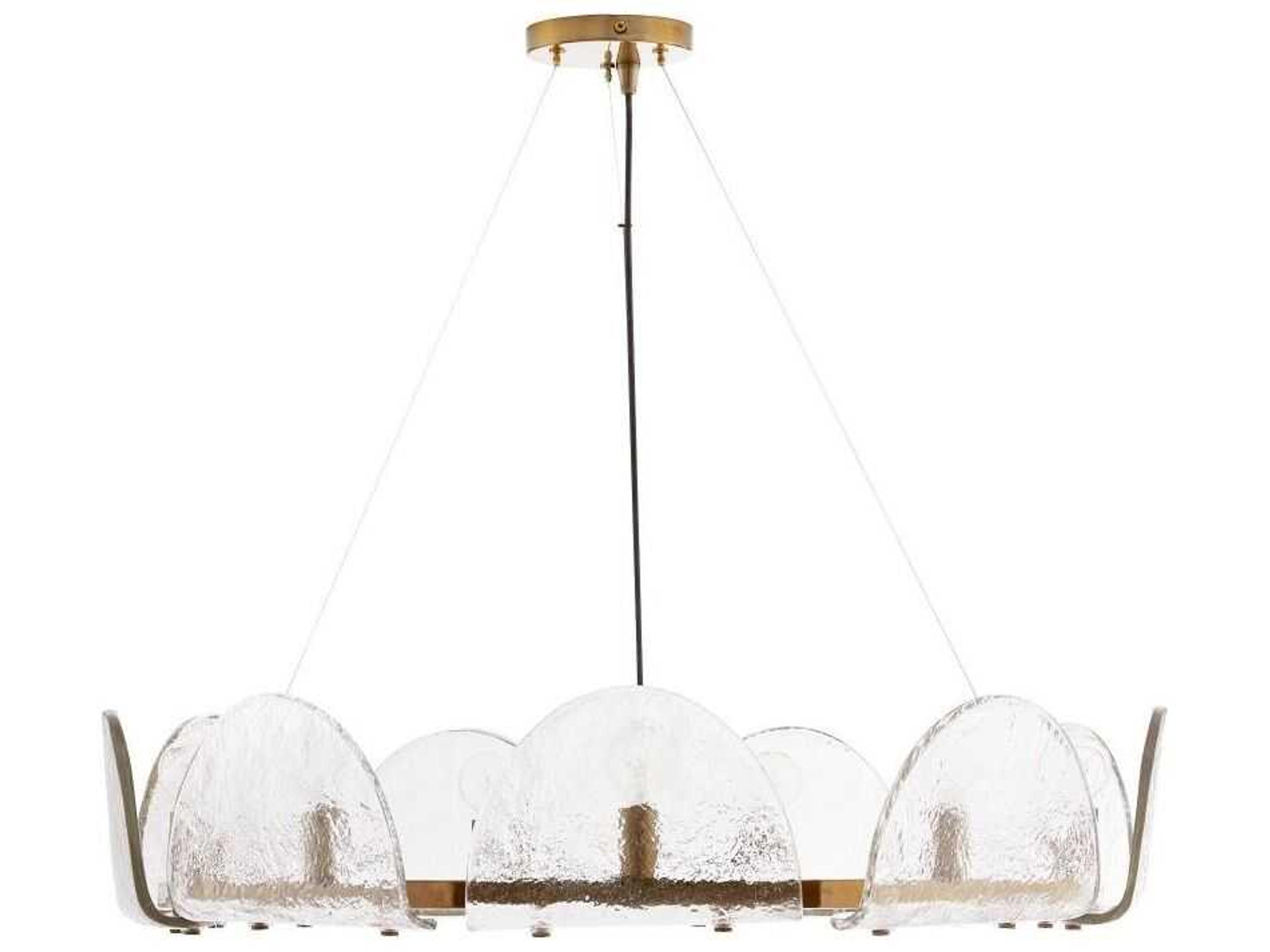 Mendez Chandelier with Slump Glass