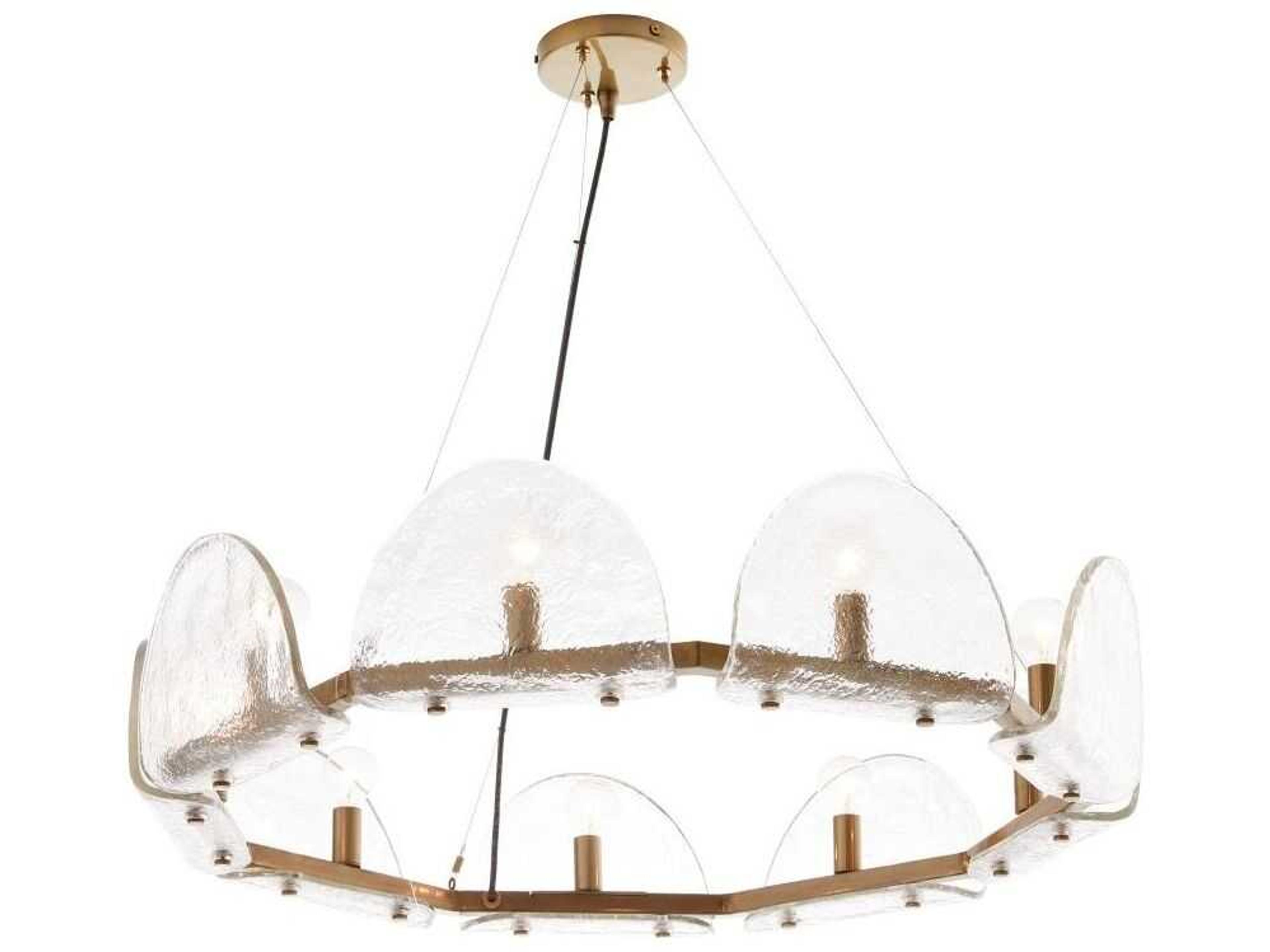 Arteriors Home Mendez 9-Light Antique Brass Chandelier