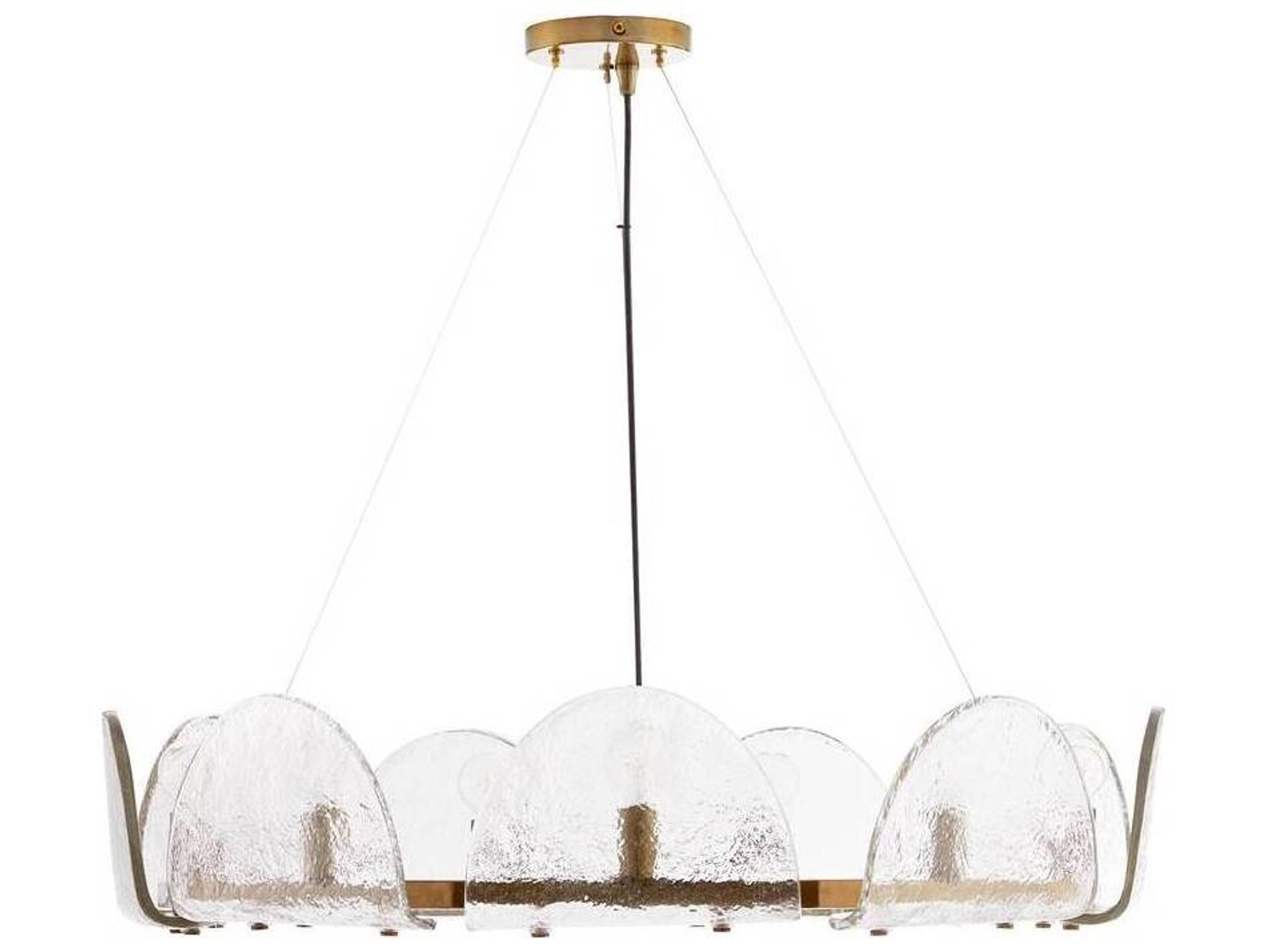 Arteriors Home Mendez 9-Light Antique Brass Chandelier