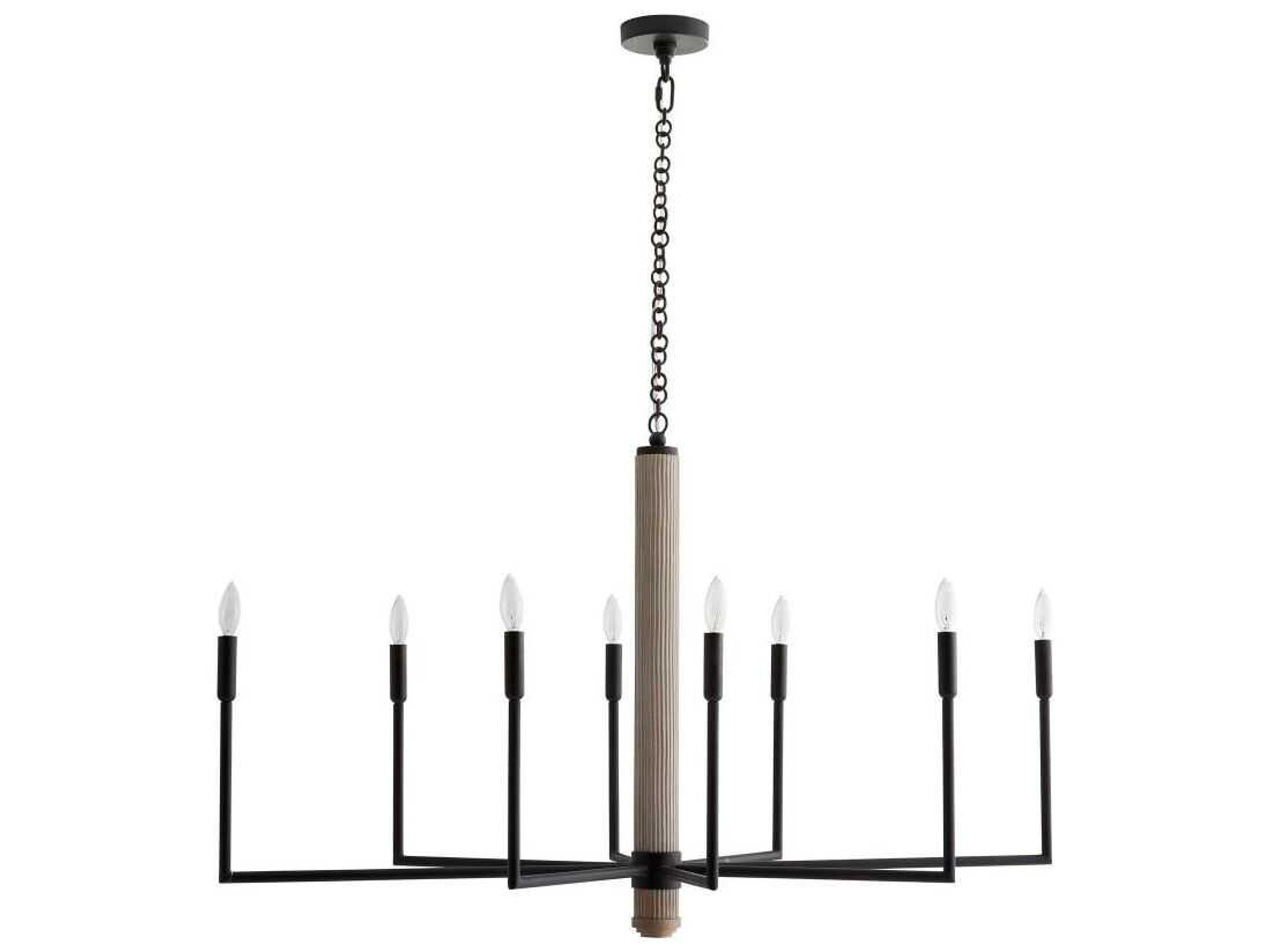 Arteriors Home Orlando 8-Light Blackened Iron Island Pendant