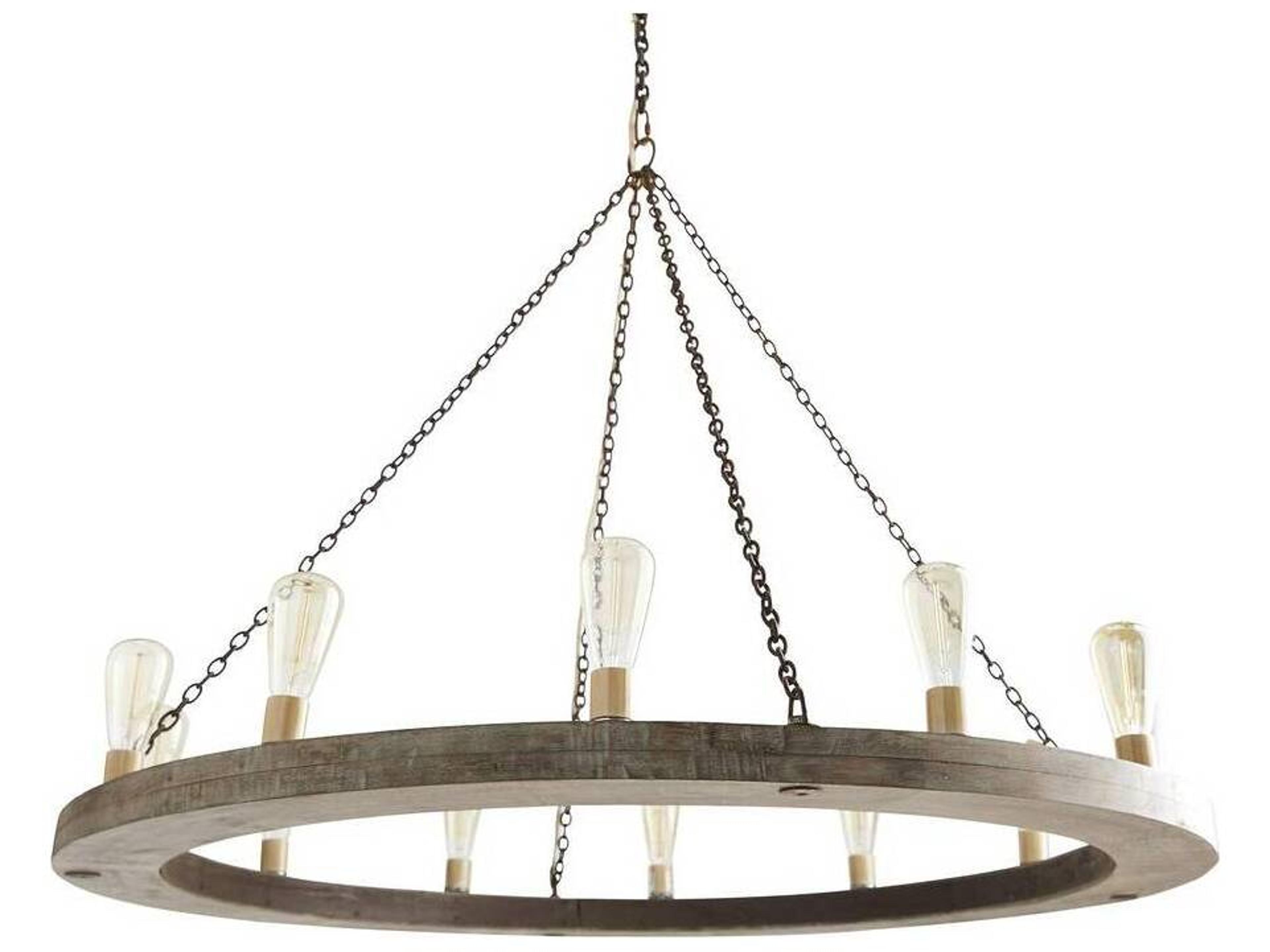 Arteriors Home Geoffrey 12-Light Gray Round Chandelier