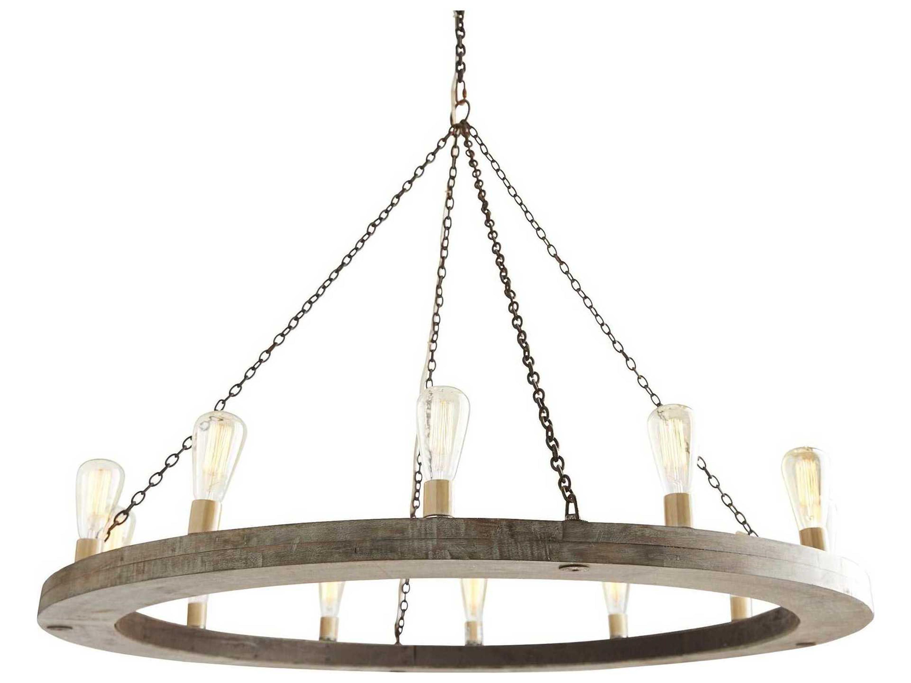 Arteriors Home Geoffrey 12-Light Gray Round Chandelier
