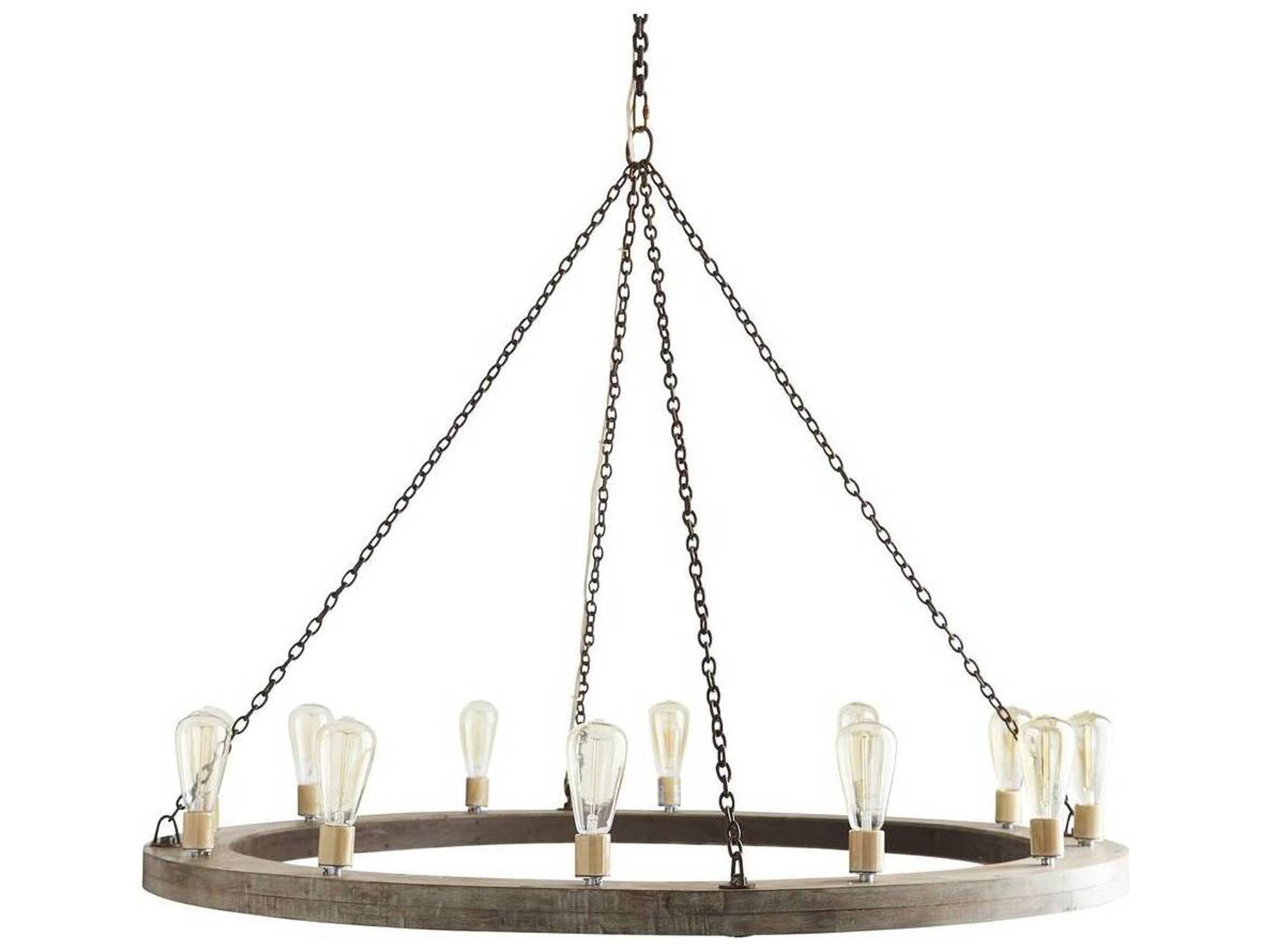 Arteriors Home Geoffrey 12-Light Gray Round Chandelier