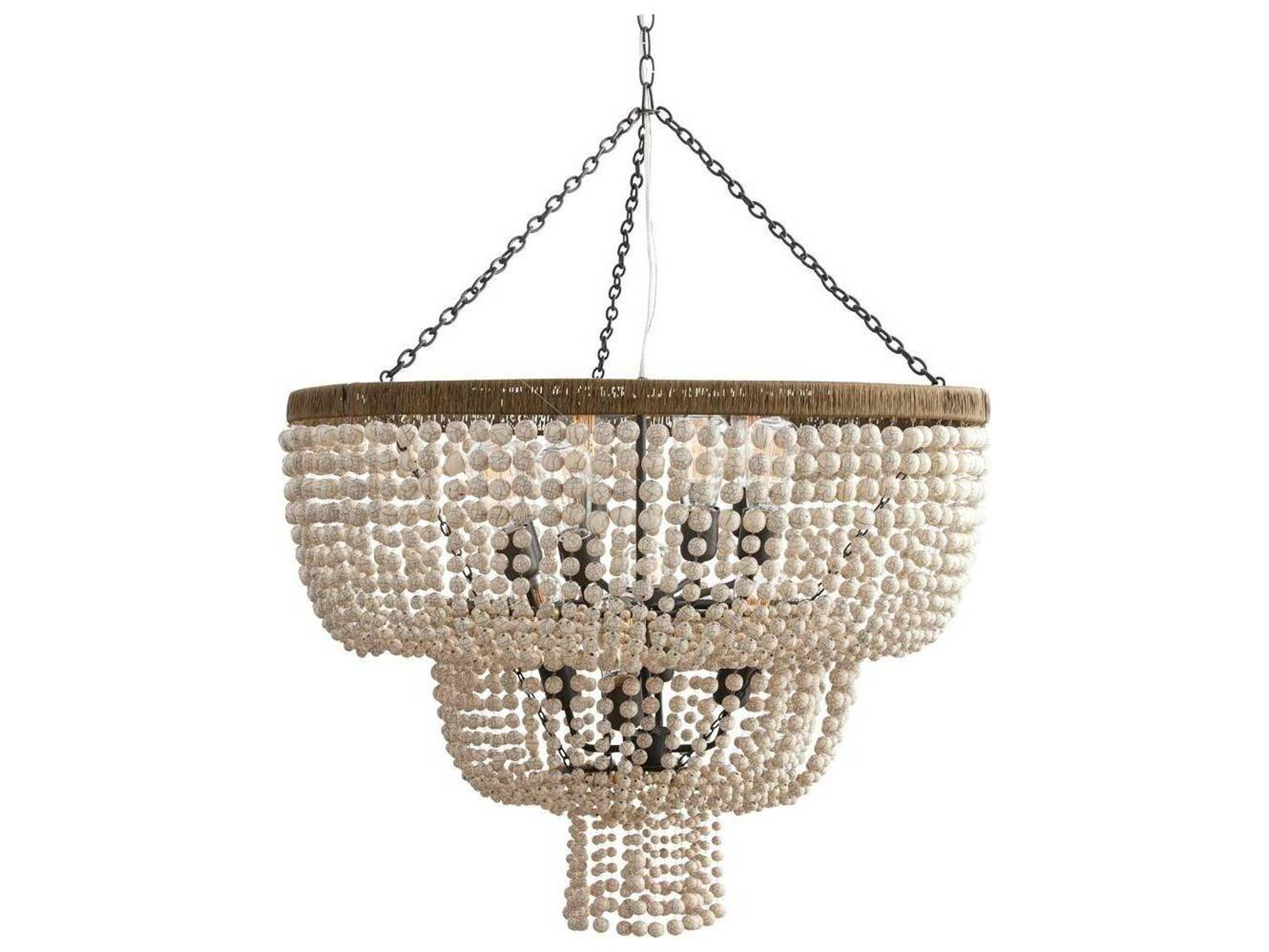 Arteriors Home Chappellet 12-Light Off White Tiered Chandelier