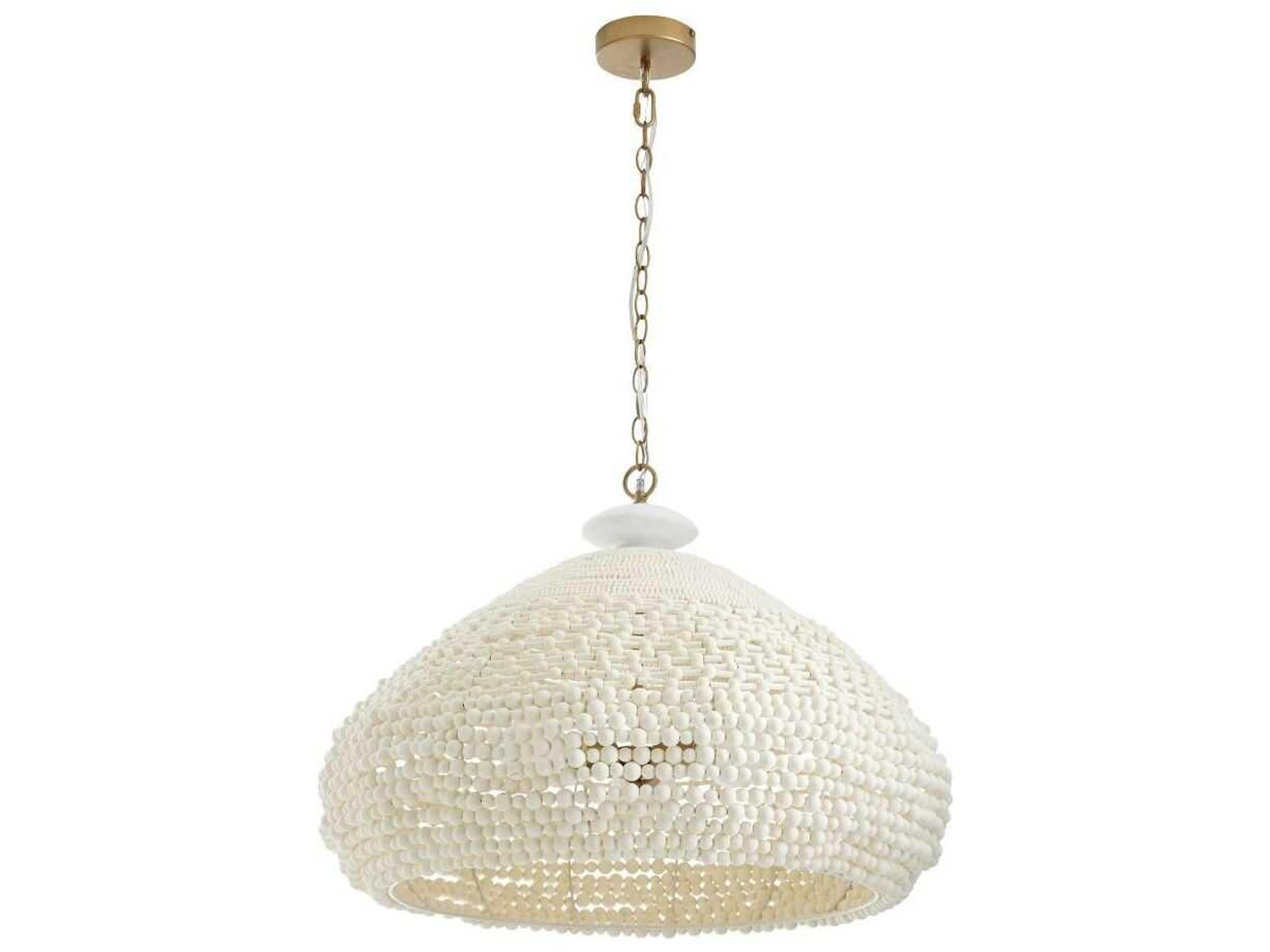Arteriors Home Lilo 3-Light White Pendant