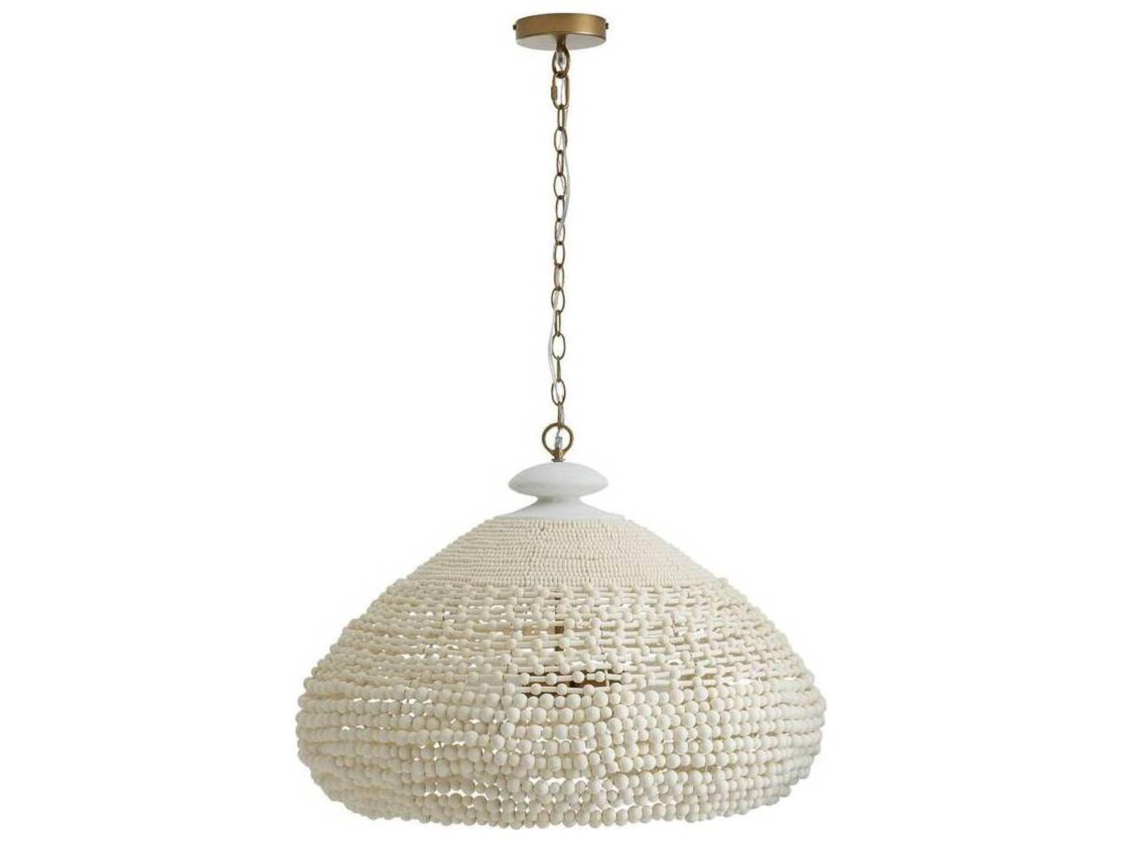 Arteriors Home Lilo 3-Light White Pendant