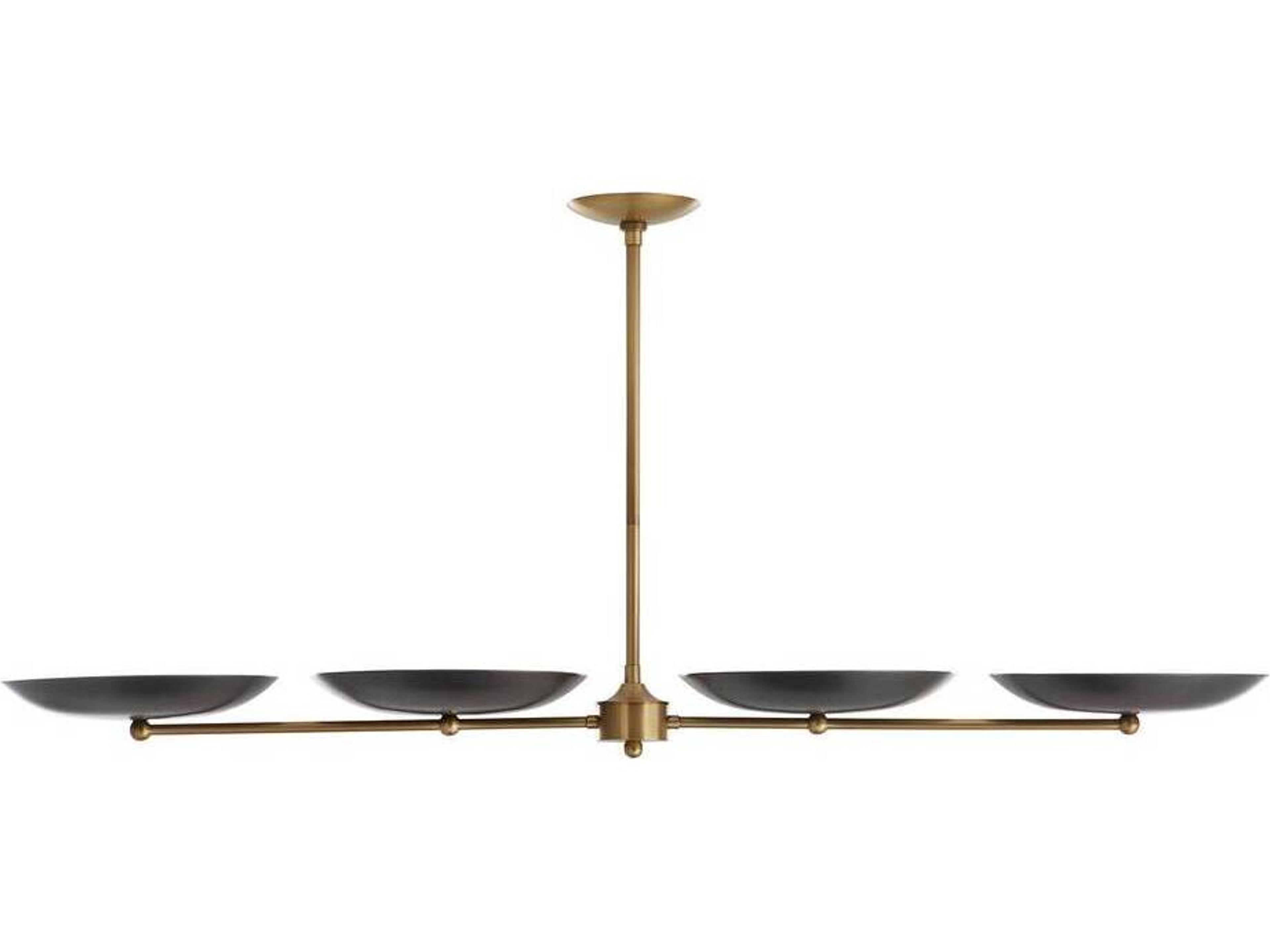 Arteriors Home Griffith 4-Light Bronze Bowl Island Pendant